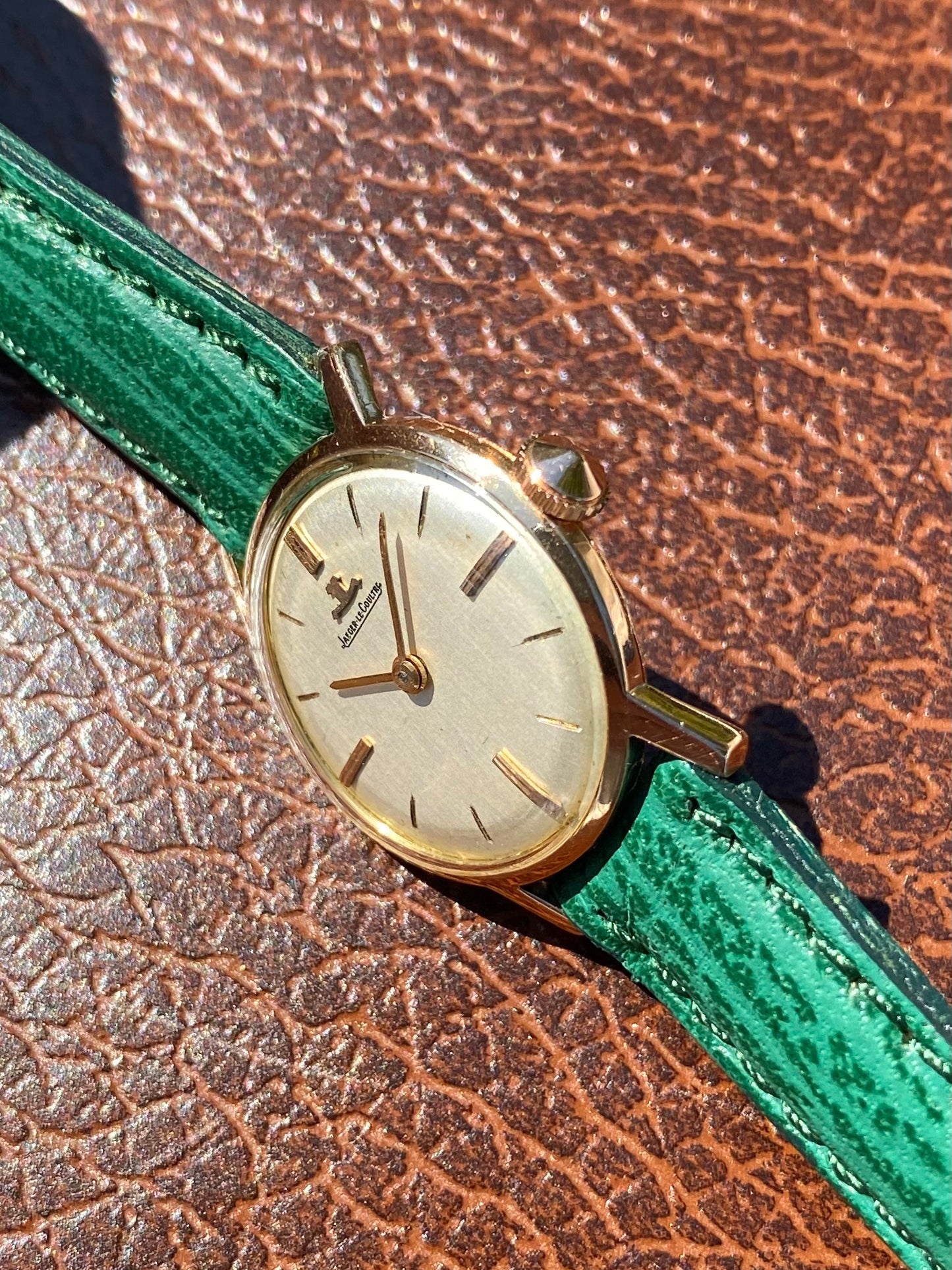 Jaeger-LeCoultre Lady en Or Rose 18k 750/1000 Montre Vintage Mécanique Dame 1960 + Boîte
