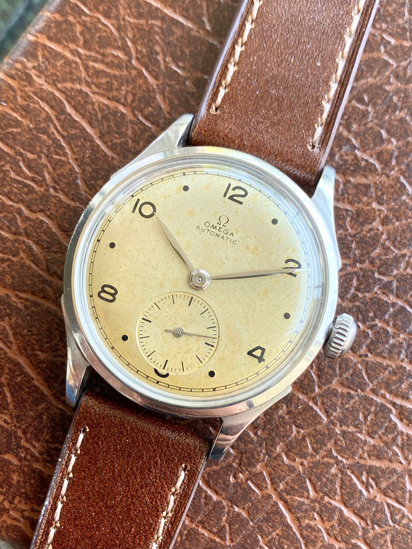 Omega Bumper Automatic Ref. 2375 Montre Vintage Mécanique Patinée 28.10RA - 1945