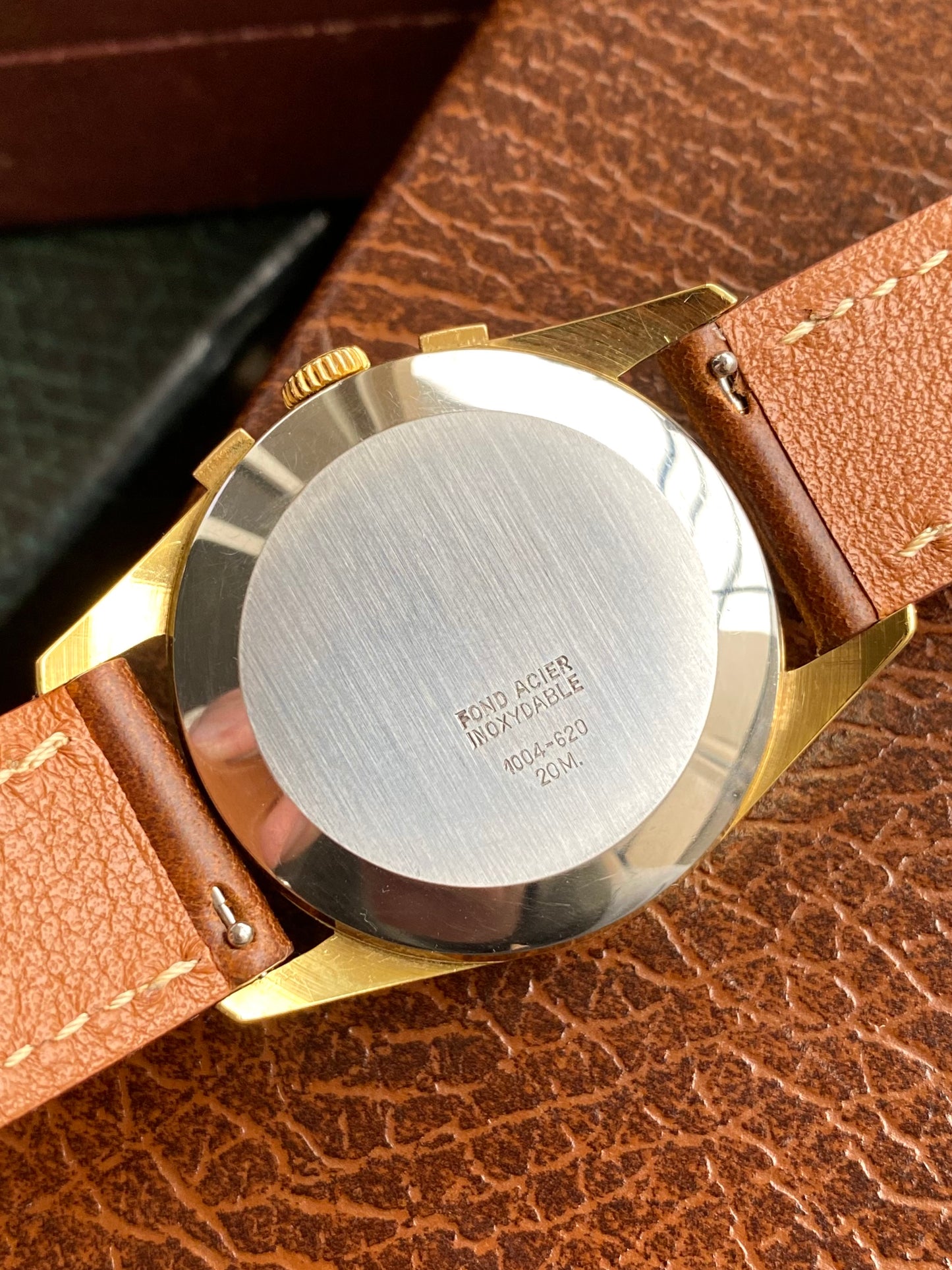 Orfina Montre Chronographe Suisse Landeron 248 Plaqué Or Vintage Mécanique 1960