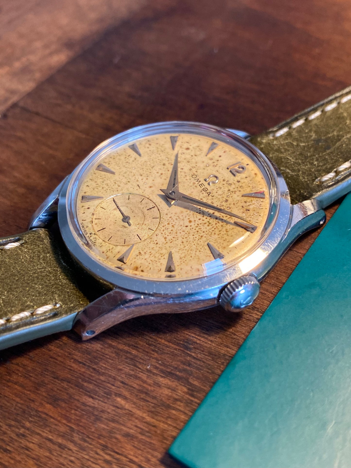 Omega 2639 -15 Montre Vintage Mécanique Militaire Style Cal.266 1953