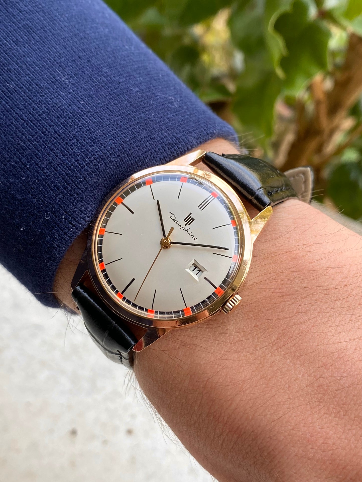 LIP Dauphine Rallye Montre Vintage Mécanique Plaqué Or R558 - 1960