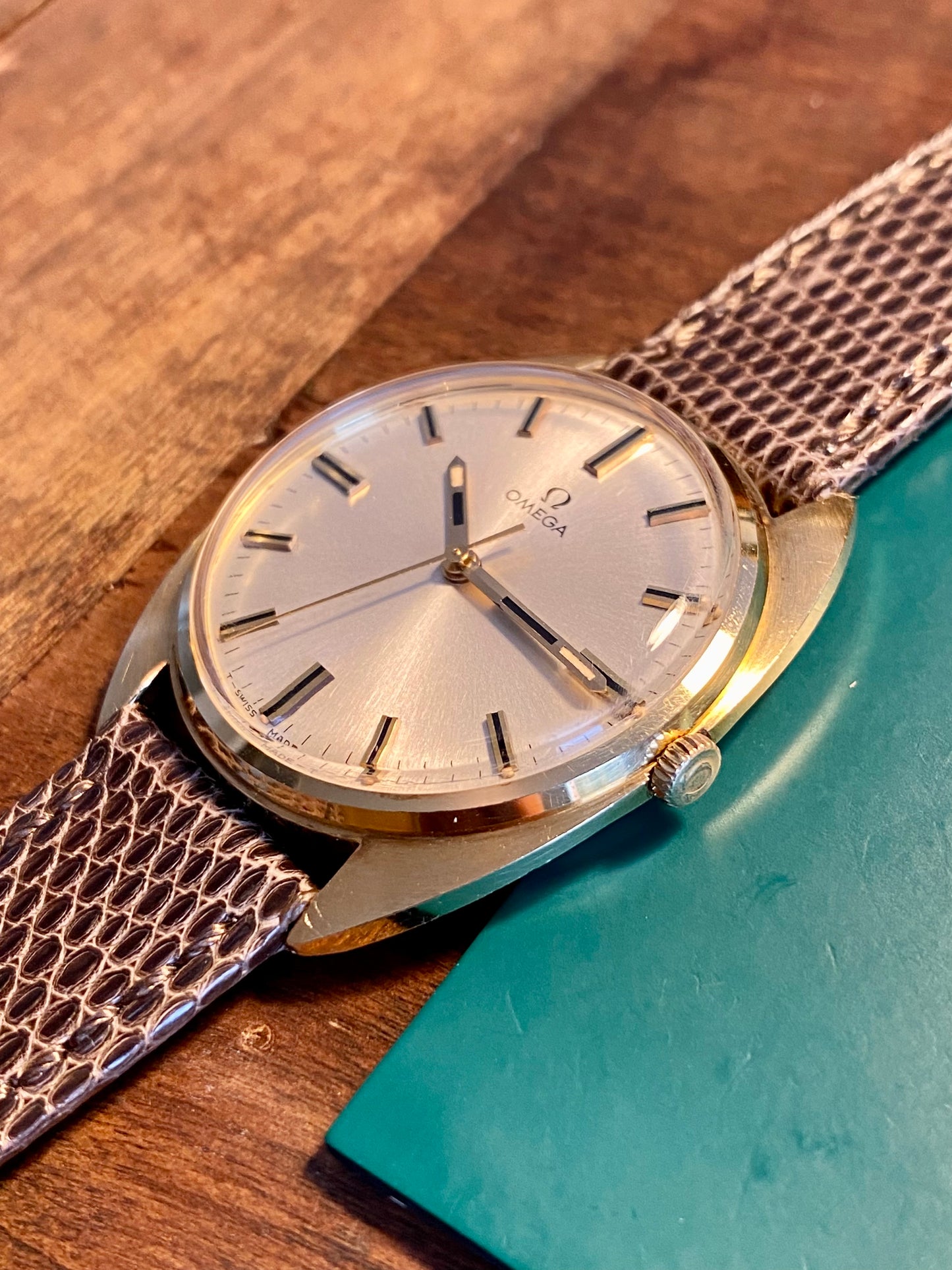 Omega 18k 750/1000 Or Jaune 131-90001 Montre Vintage Cal.601 Mécanique 1969