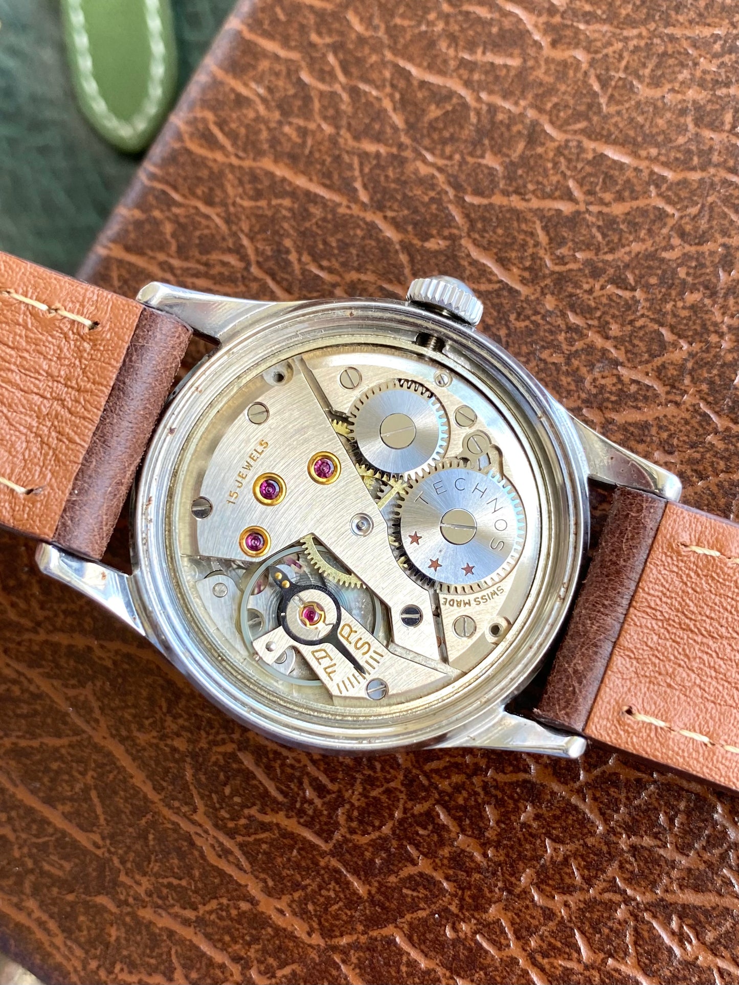 Technos Swiss Montre Vintage Mécanique Acier - 1950