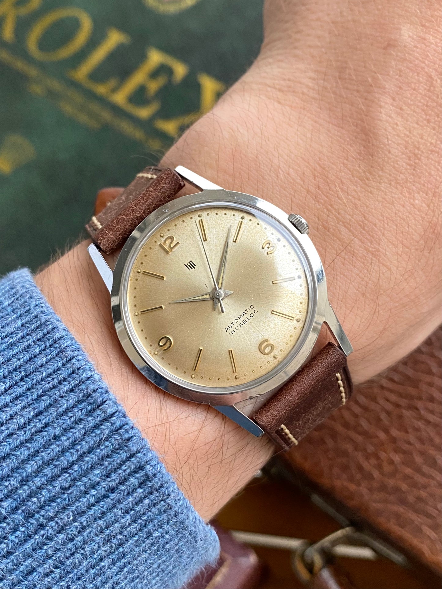 LIP France Automatic Cal. R147 Montre Vintage Mécanique Acier 1960