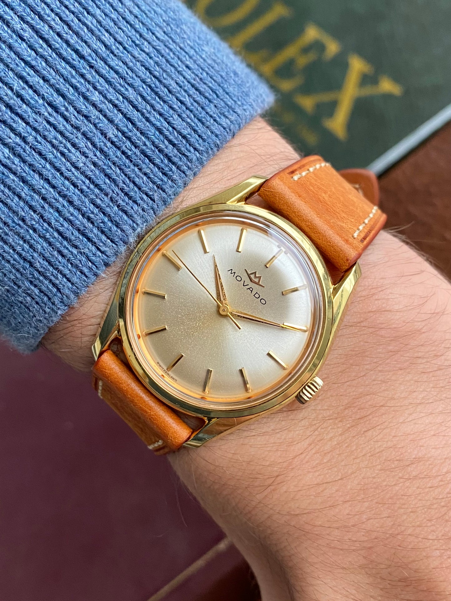 Movado Sub-Sea Plaqué Or - Montre Vintage Mécanique Cal.345 Ref.53091 - 1960