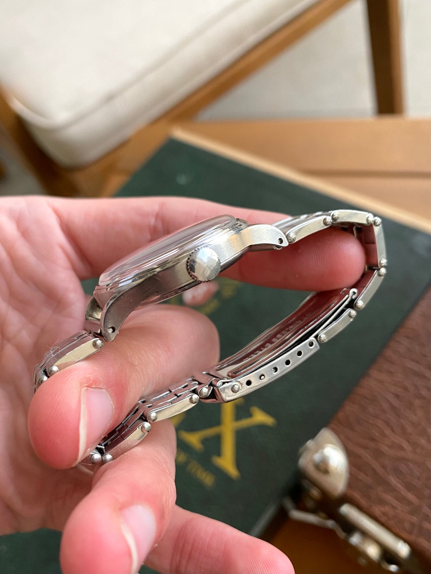 Omega Militaire WWII Cadran Noir Réf. 2190 Cal. 30t2 - Montre Vintage Mécanique 1945