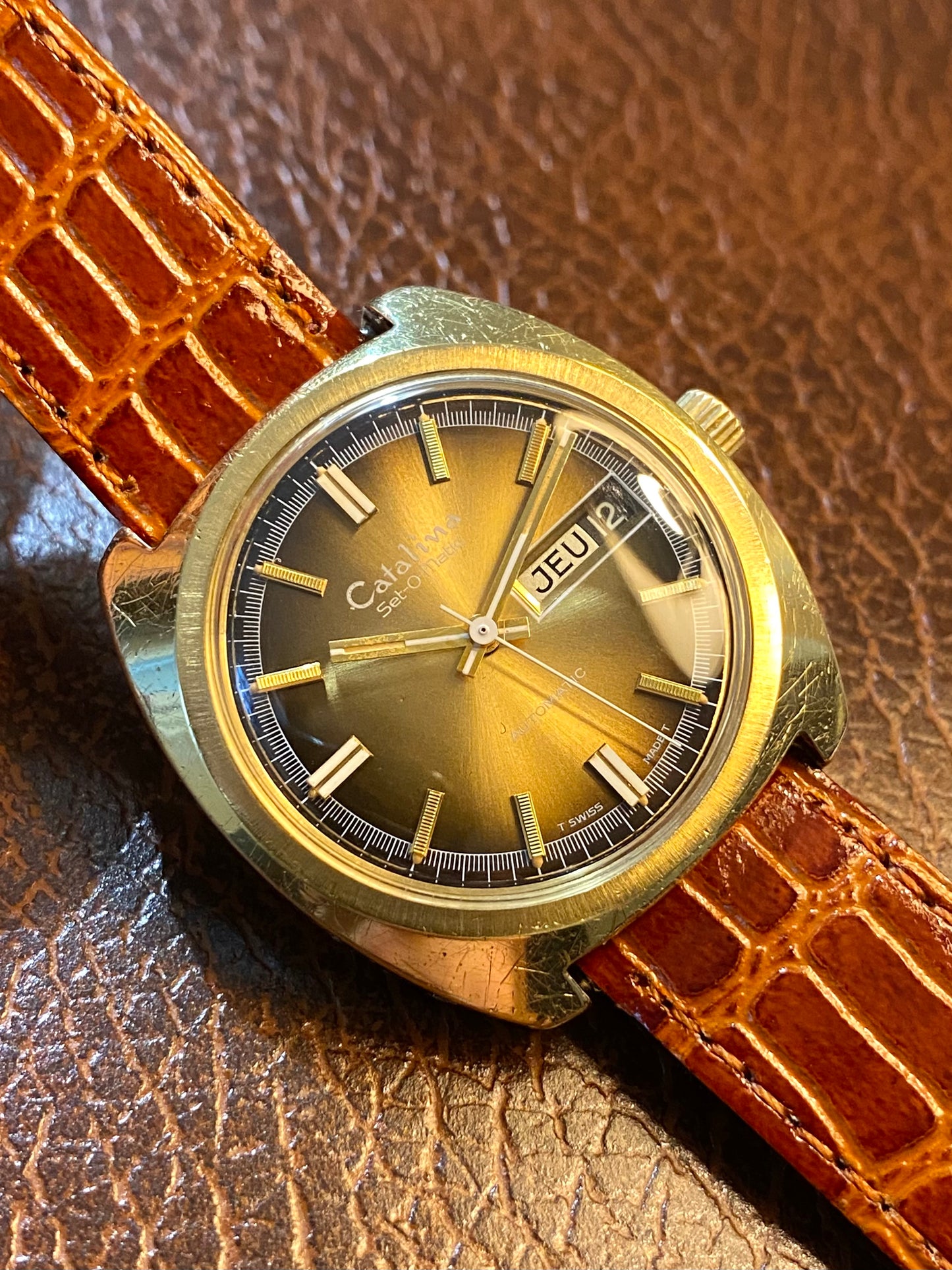 Catalina (Bulova - Caravelle) Set-O-Matic Montre Vintage Automatic 1970