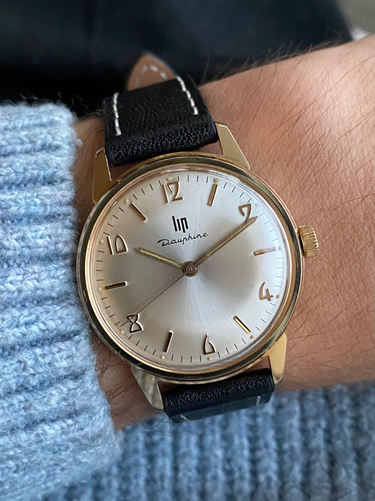 LIP Dauphine France - Montre Vintage Mécanique Plaqué Or RSC553 - 1960
