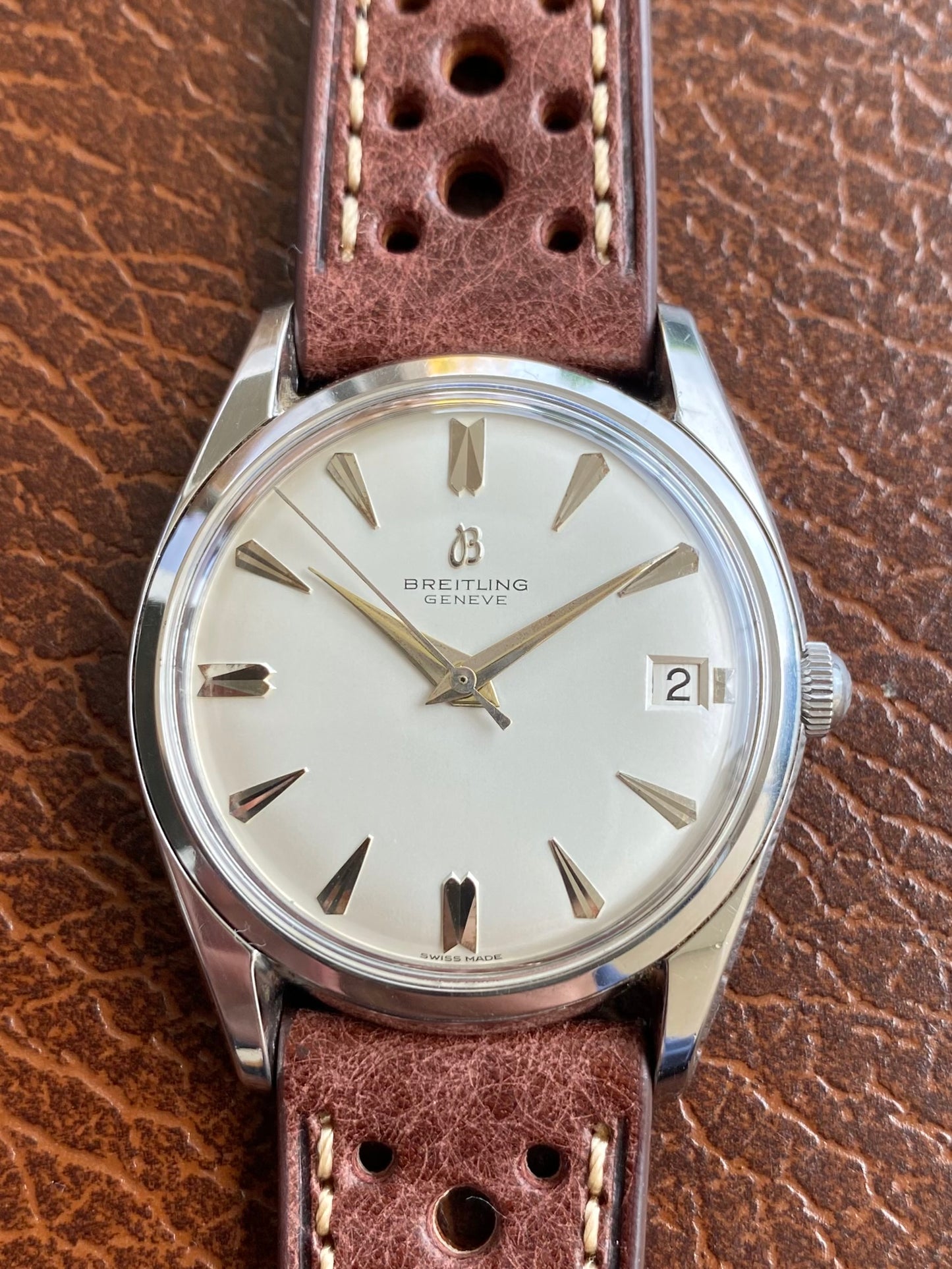 Breitling  Genève Ref.4001 - Montre Vintage Suisse Mécanique Venus 227 - 1960