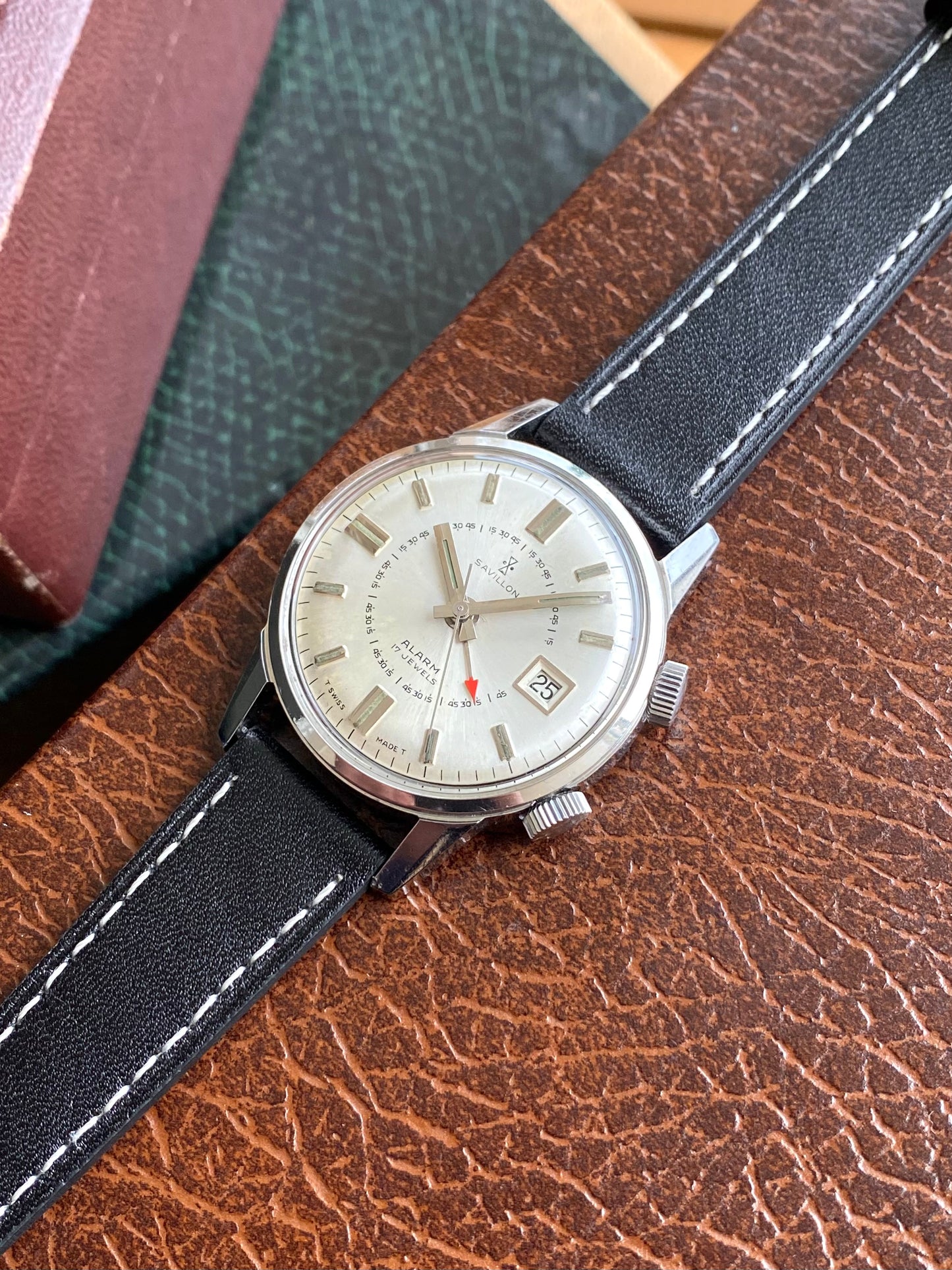 Savillon Alarm Montre Vintage Sonnerie Mécanique - Cal. As1568 Suisse - 1960