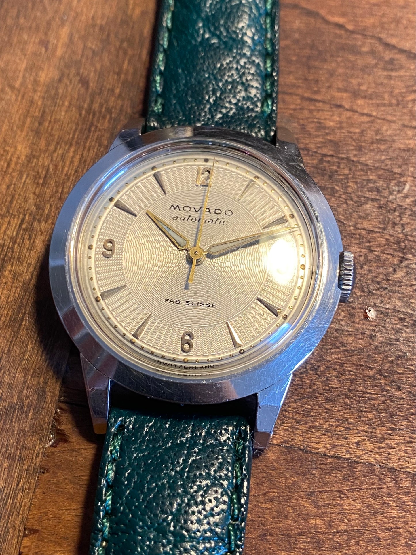 Movado Bumper Automatic C221a F.Borgel Case Montre Vintage 1940