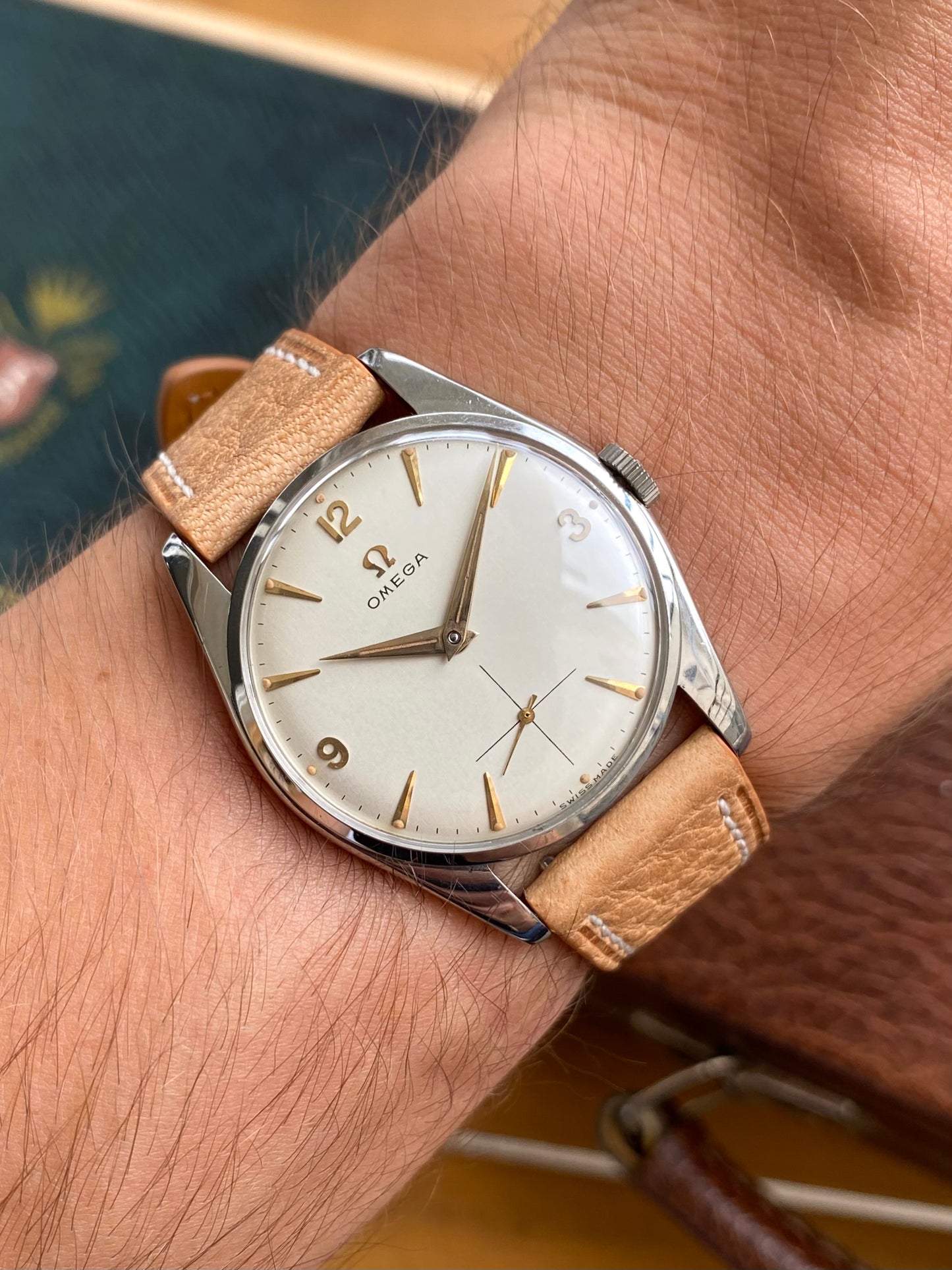 Omega NOS Neuve de Stock - Montre Vintage Suisse Mécanique Cal.410 - Ref. 2833SC - Boîte & Boucle - 1957