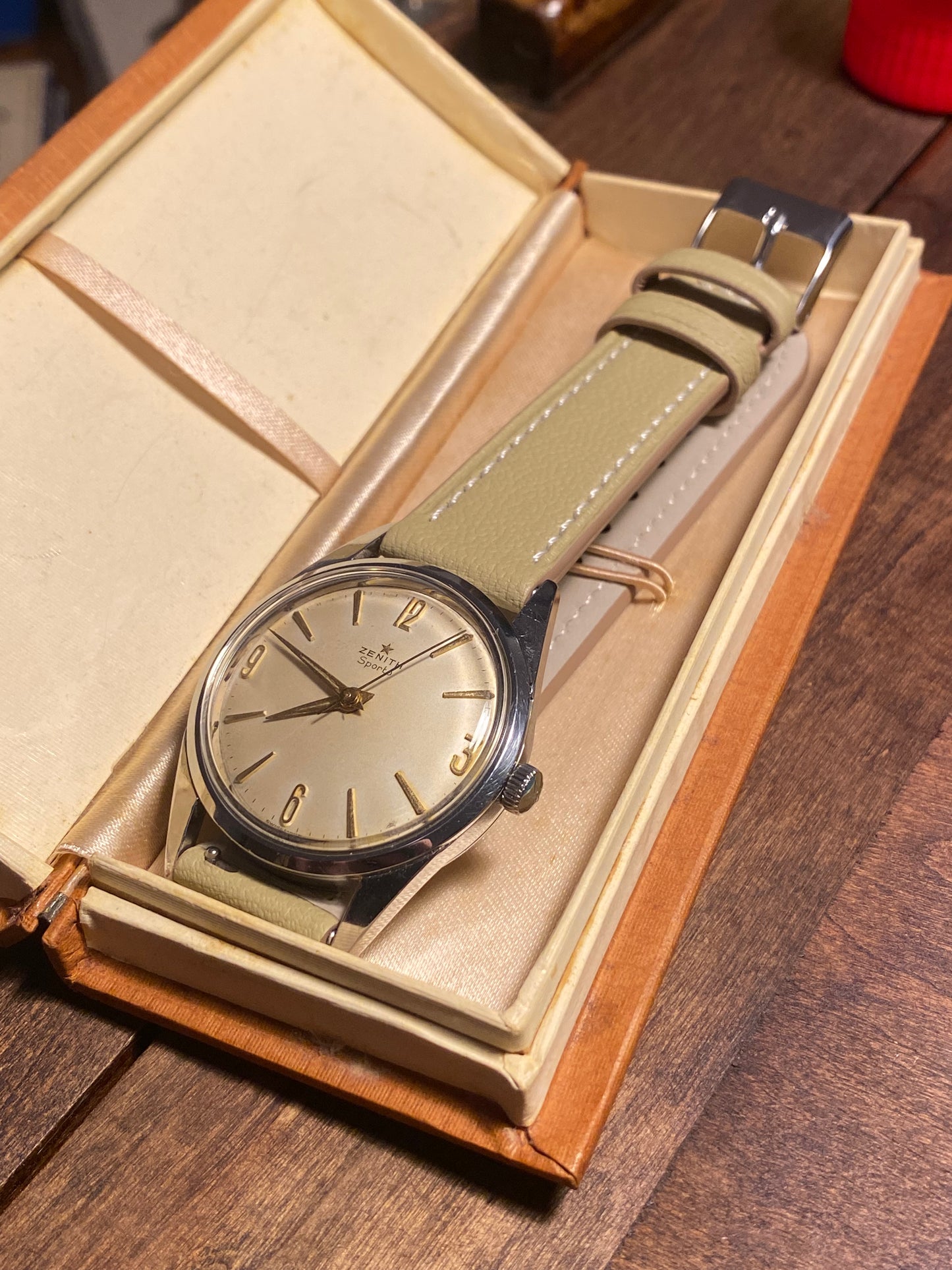 Zenith Sporto Montre Vintage Mécanique 1960 + Boîte