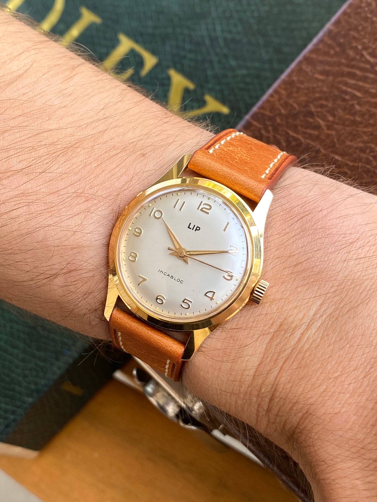LIP France R23 Montre Vintage Mécanique Plaqué Or 1960