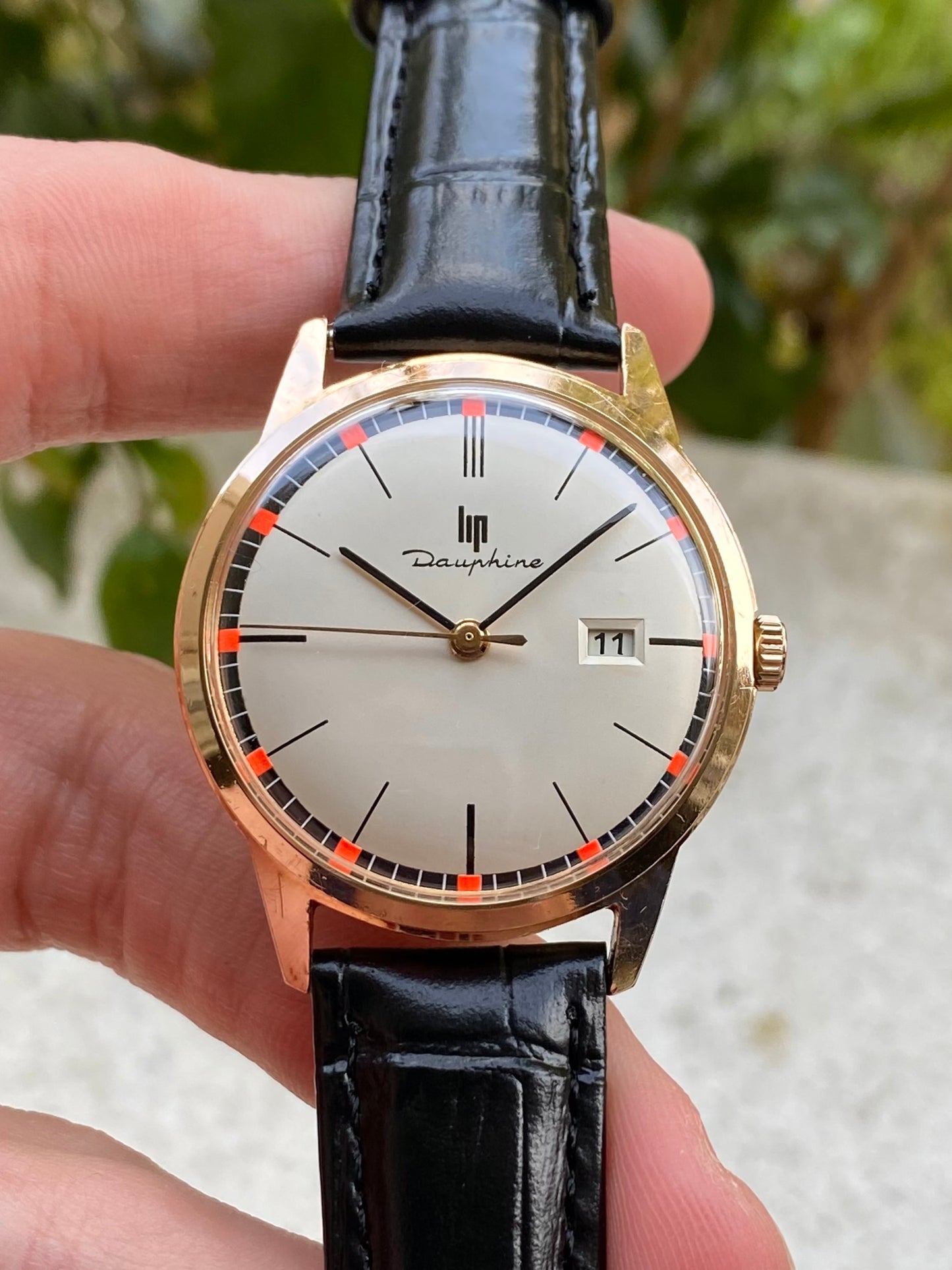 LIP Dauphine Rallye Montre Vintage Mécanique Plaqué Or R558 - 1960