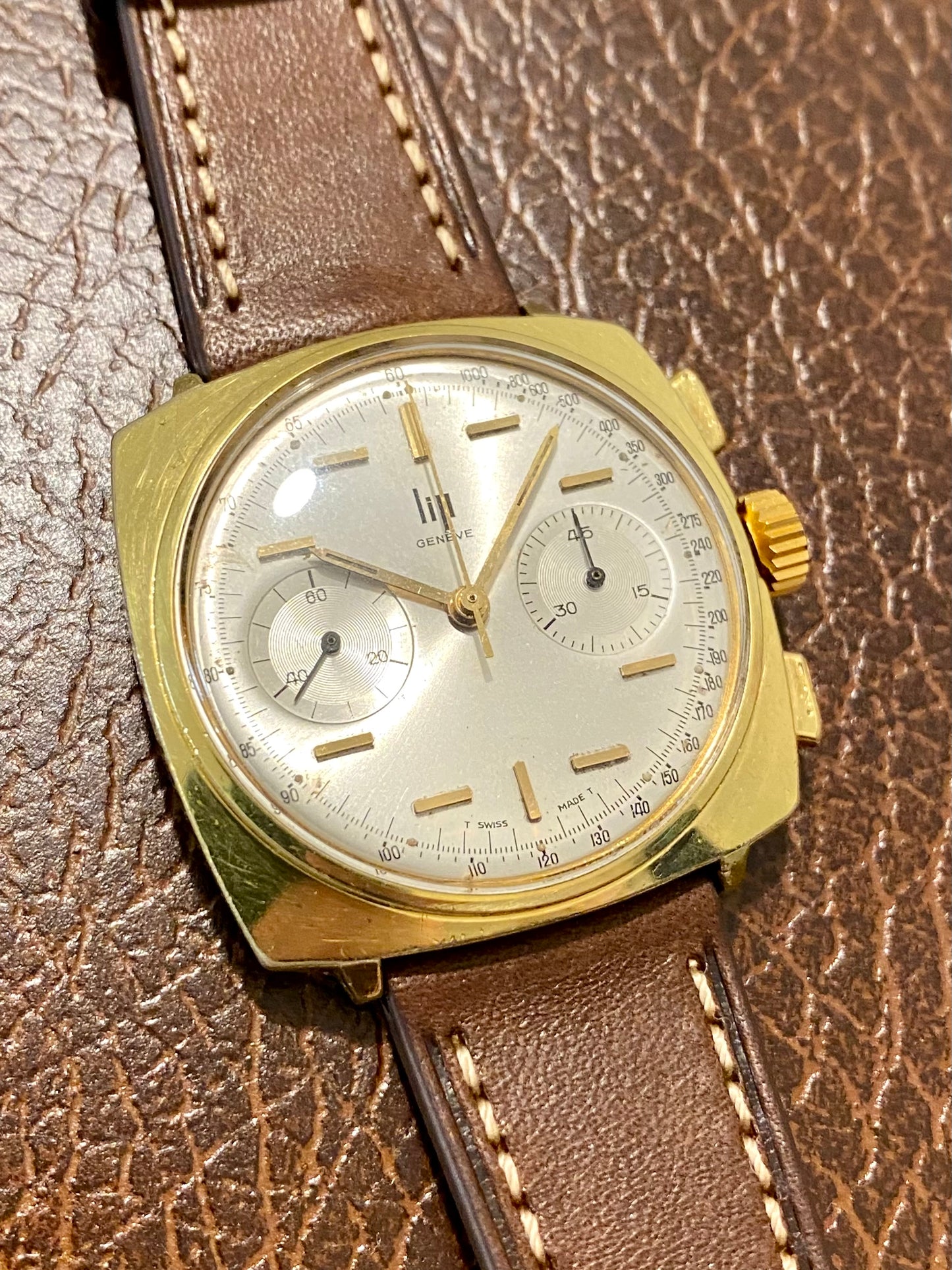 LIP Genève Chronograph RCH830 Montre Vintage Mécanique Swiss "Top Time" 1960