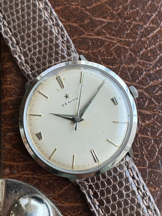 Zenith Swiss Montre Vintage Mécanique Acier Cal. 106-50-6 - 1950