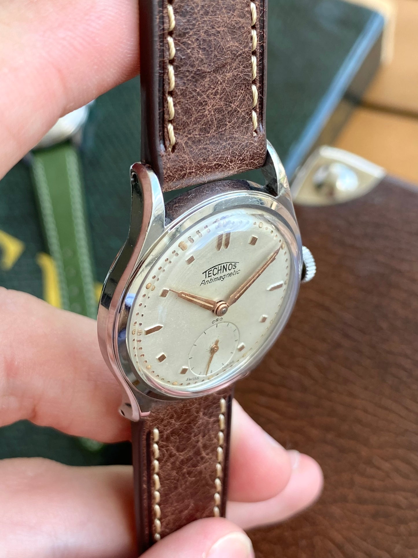 Technos Swiss Montre Vintage Mécanique Acier - 1950