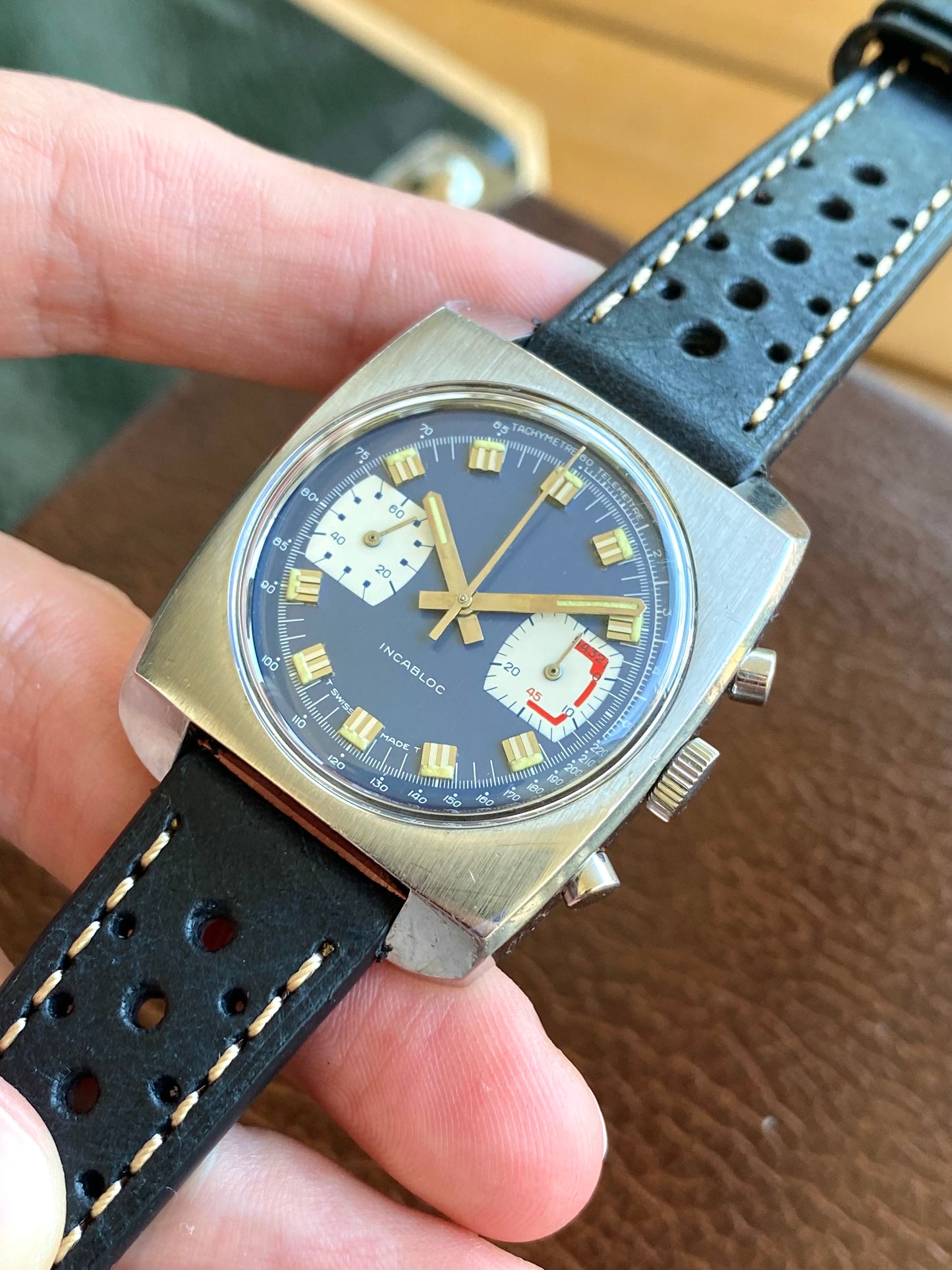 Valjoux 7733 Chronographe Suisse Anonyme - Montre Vintage Mécanique 1970