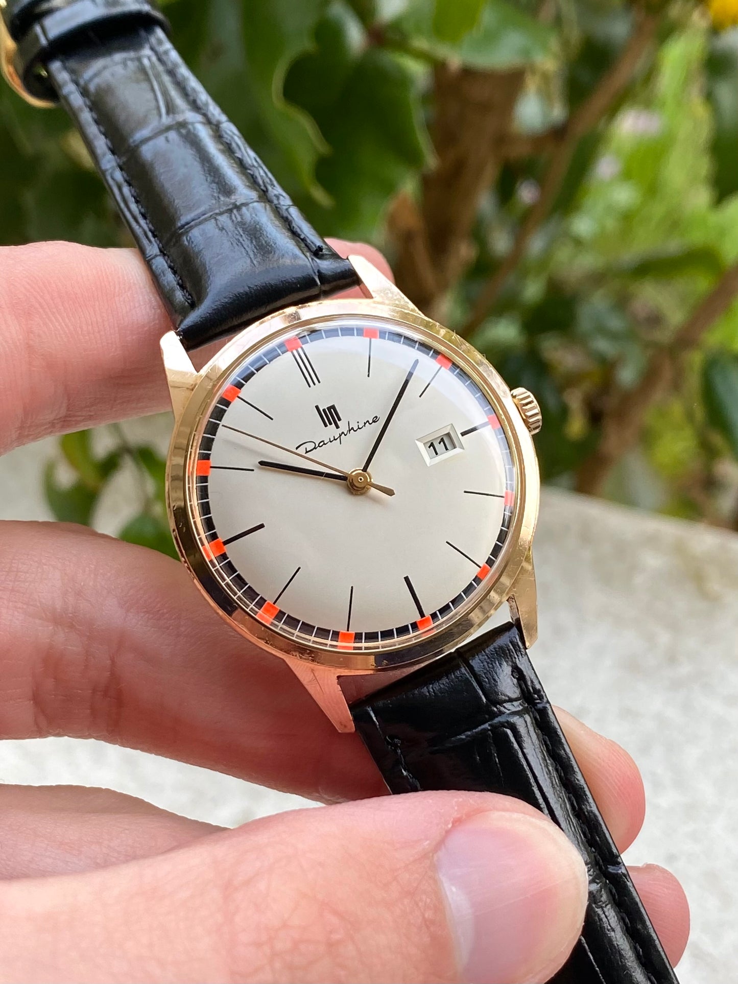 LIP Dauphine Rallye Montre Vintage Mécanique Plaqué Or R558 - 1960