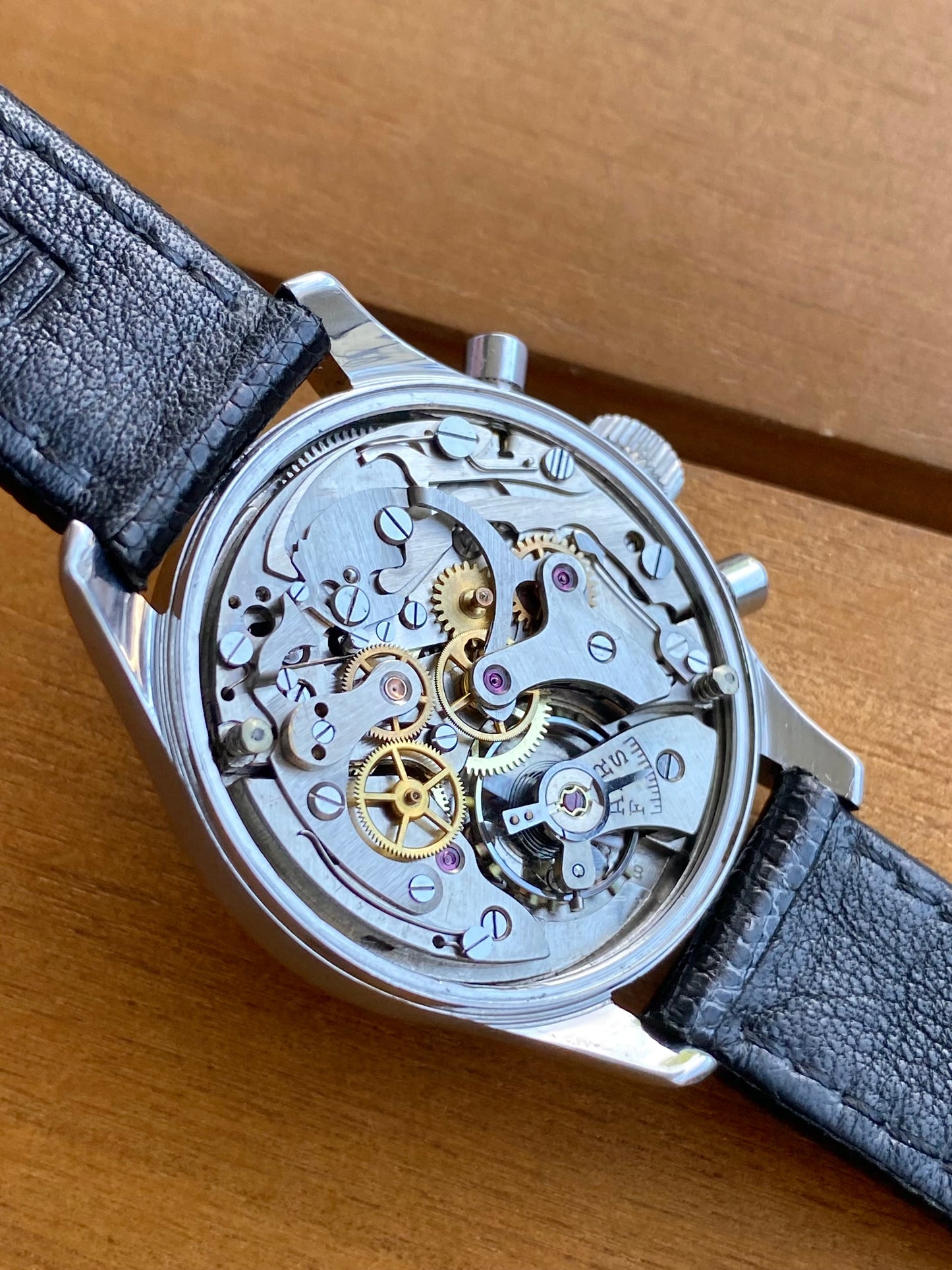 Zelus Chronographe Suisse Vintage - Montre Mécanique Landeron Acier - 1950