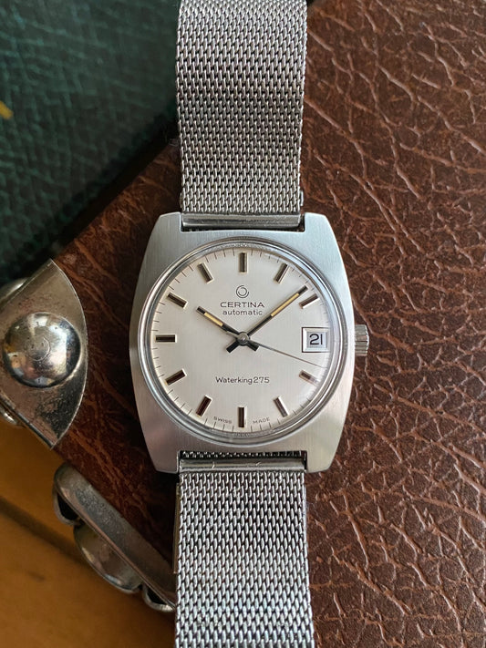 Certina WaterKing275 Automatic - Montre Vintage Suisse Mécanique Acier 1960