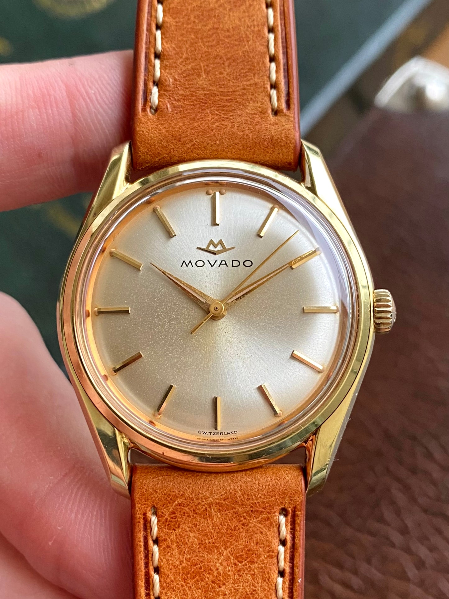 Movado Sub-Sea Plaqué Or - Montre Vintage Mécanique Cal.345 Ref.53091 - 1960