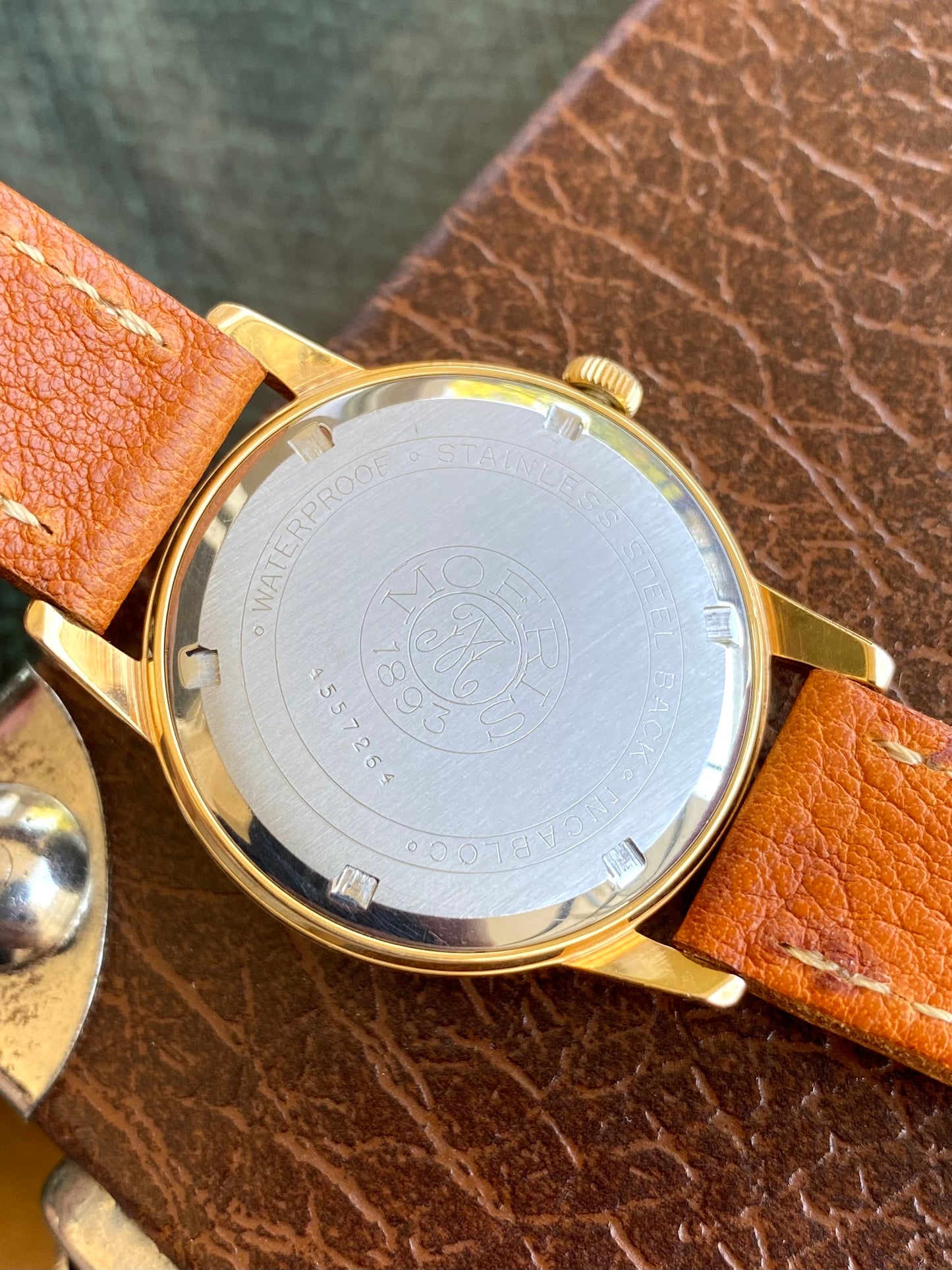 Moeris Cal. 13" Montre Vintage Suisse Mécanique Plaqué Or 1960