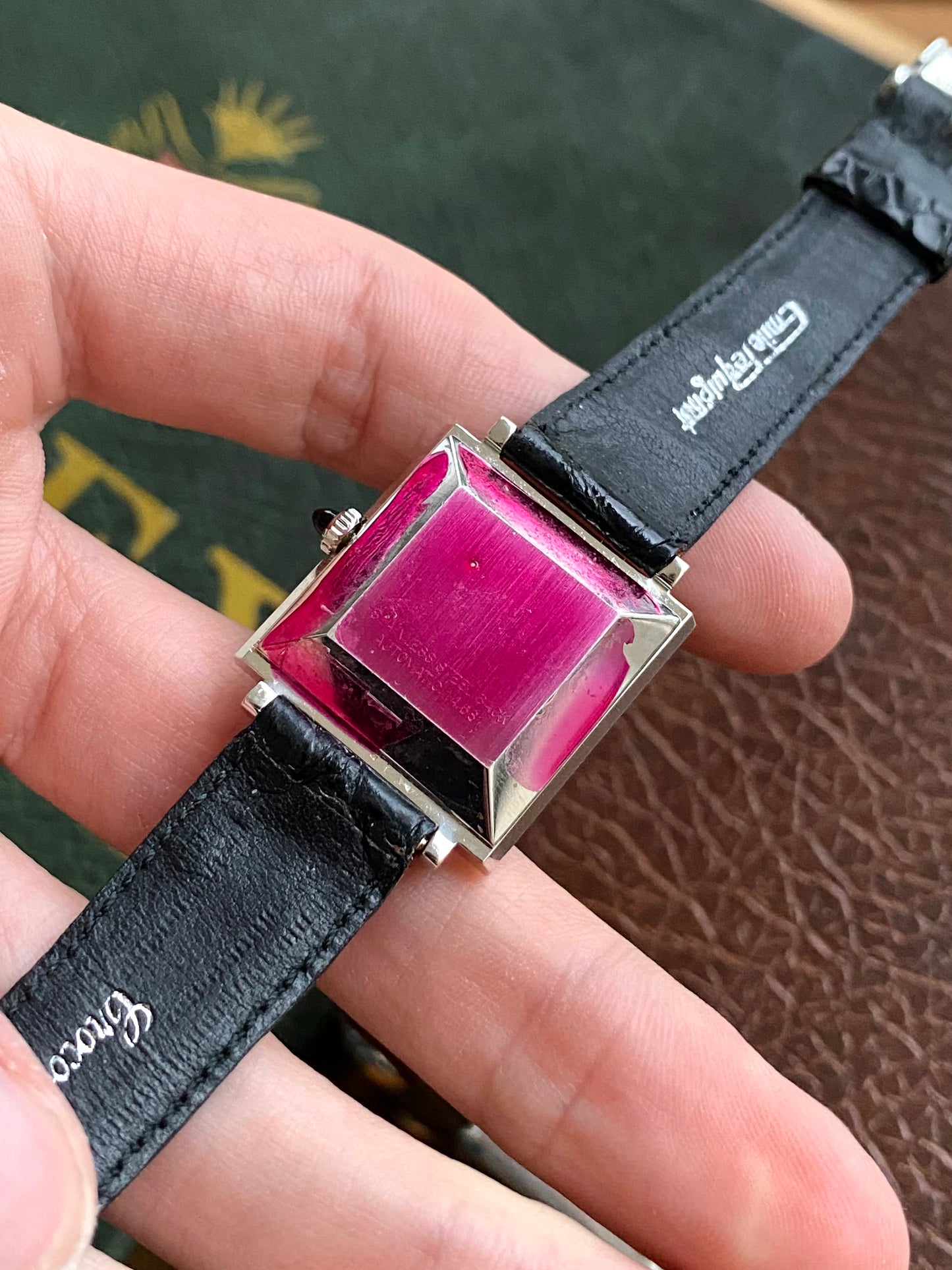 Emile Pequignet NOS Neuve de Stock - Montre Vintage Automatic Carré Chiffres Romains ETA 2670 - 1970