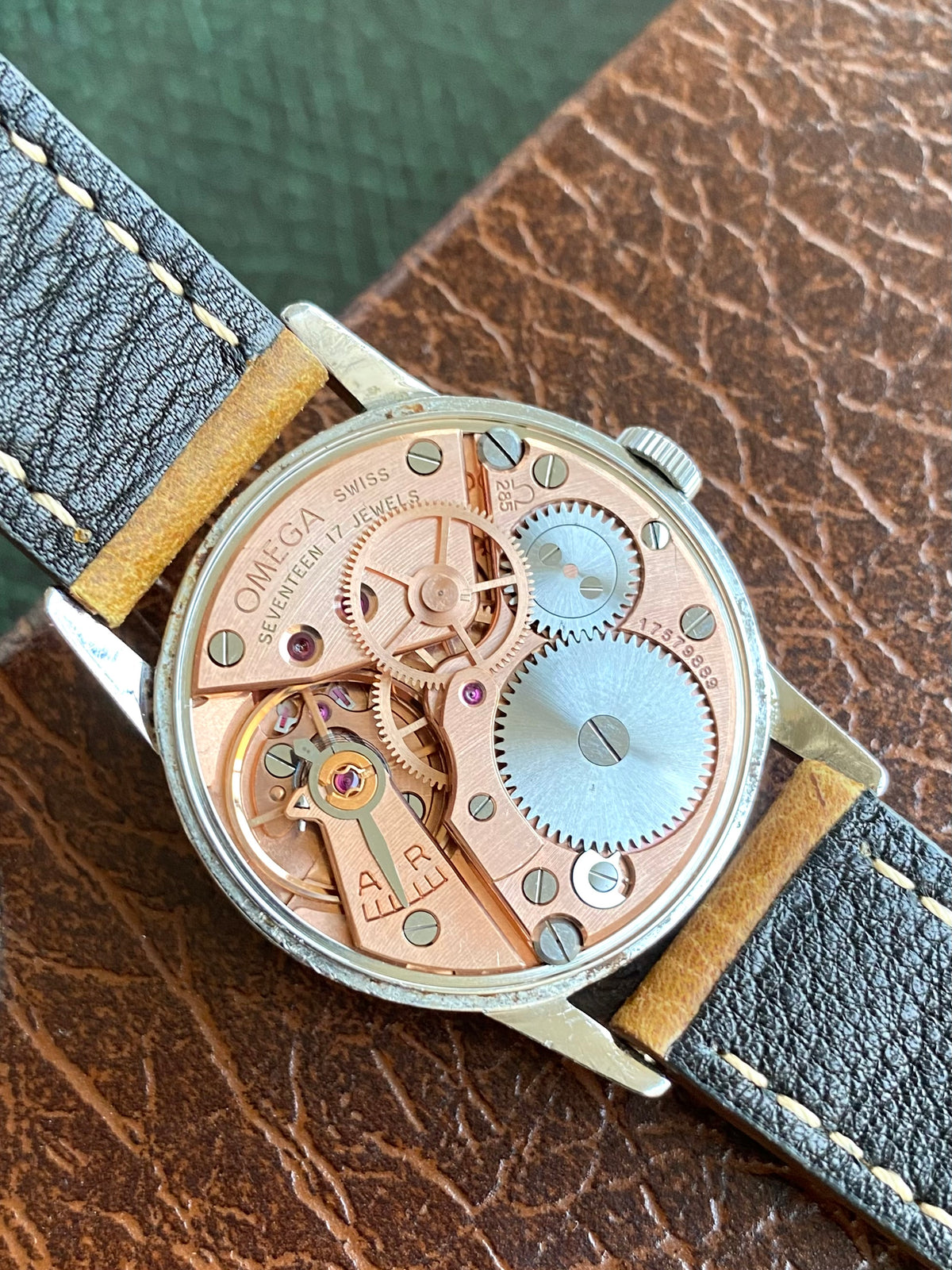 Omega Cal.285 - Montre Vintage Mécanique Ref.14714-1SC Acier - Cadran LIN 1960
