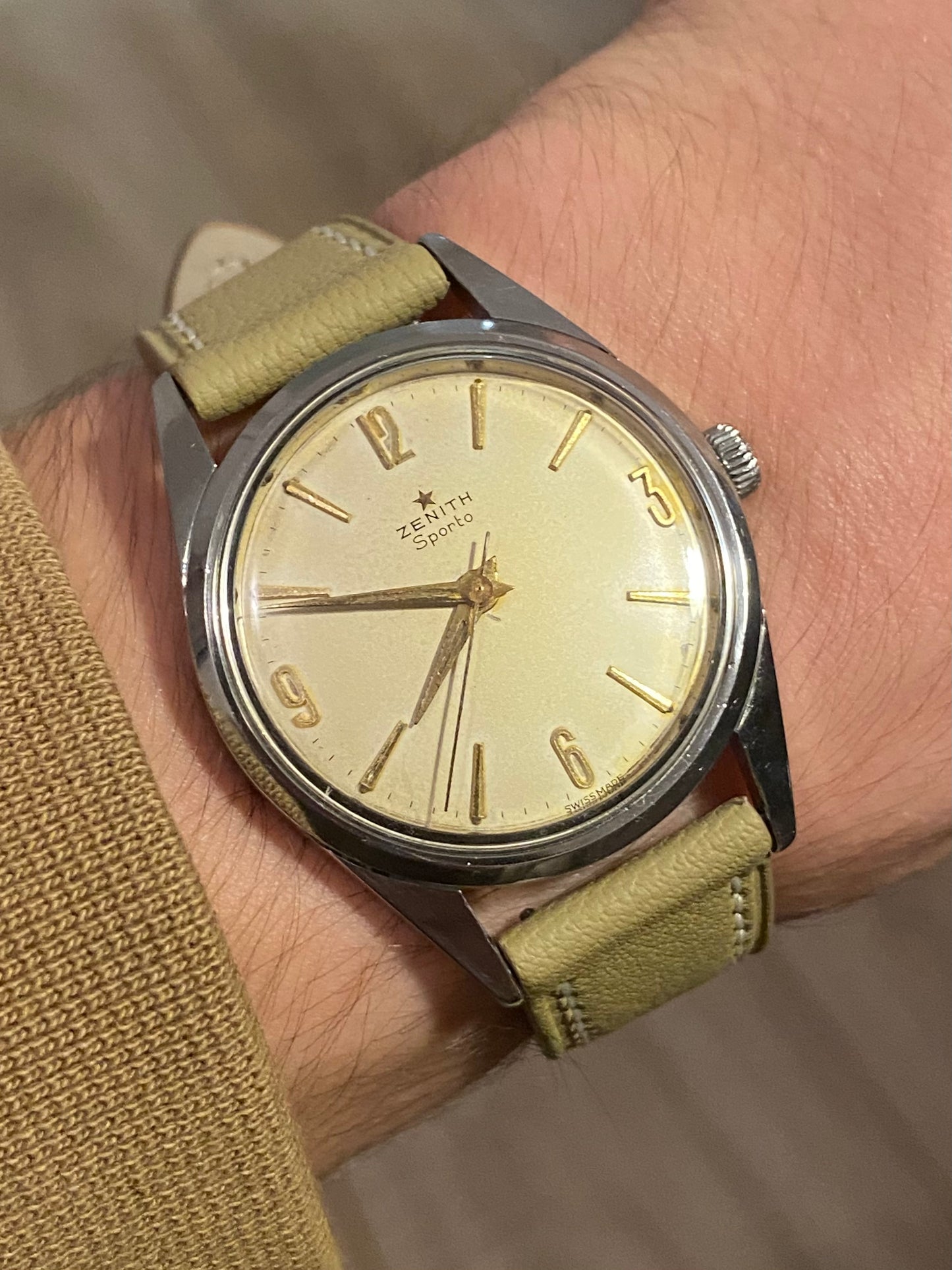Zenith Sporto Montre Vintage Mécanique 1960 + Boîte
