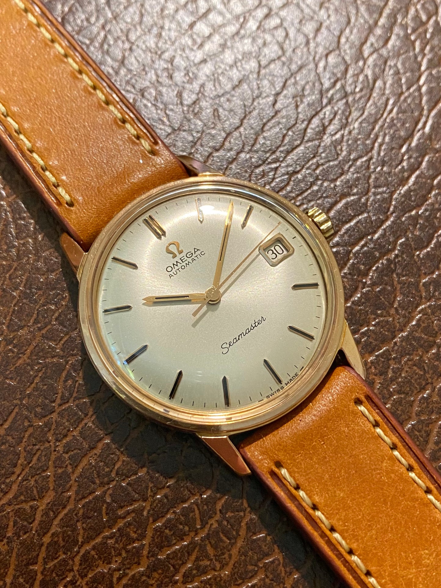 Omega Seamaster Automatic Plaqué Or Montre Vintage Mécanique Cal.562 Ref.186.002 - 1965
