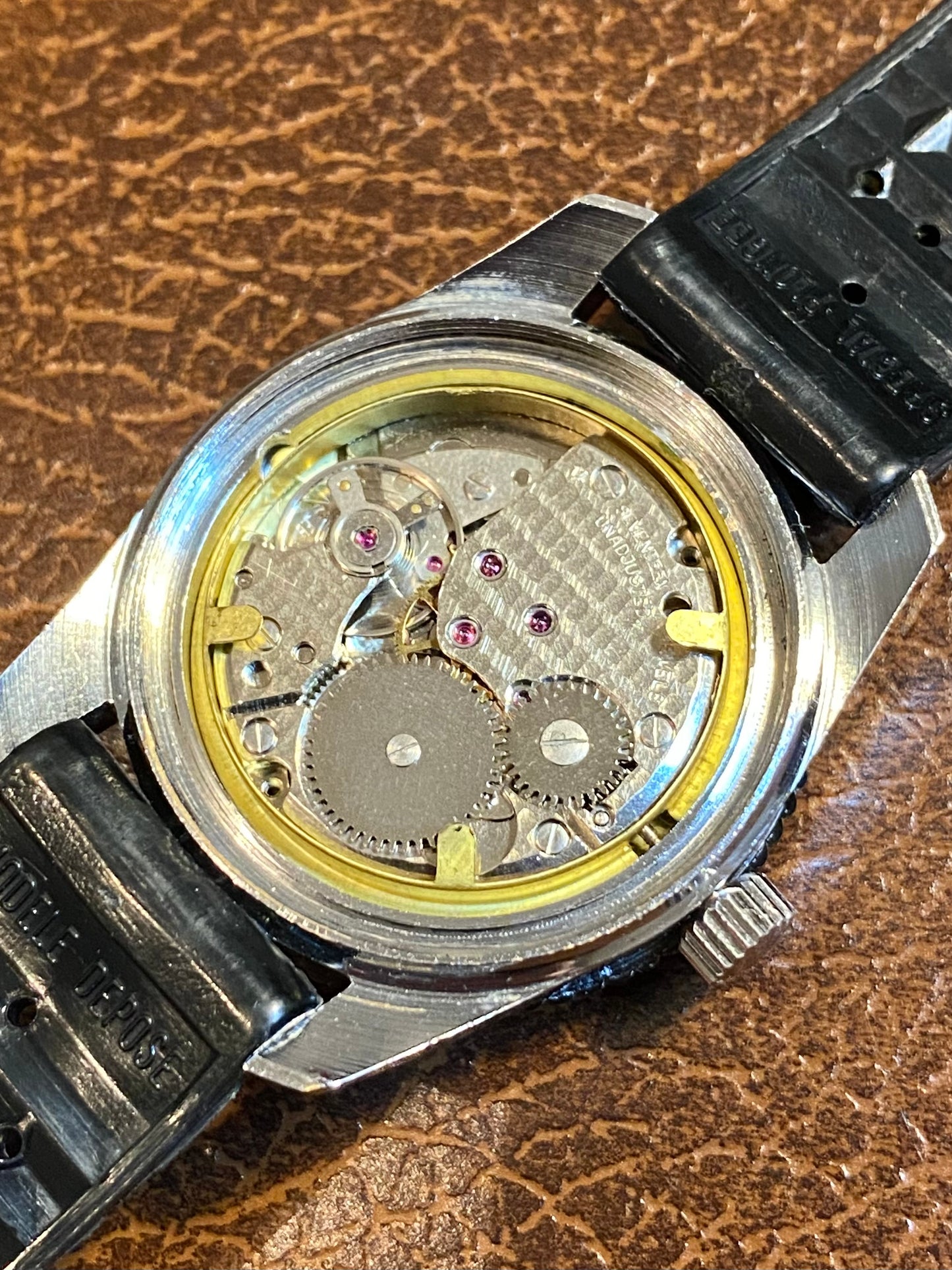 Yema Sous-Marine Rallye Dial Montre Vintage Mécanique FE141-2 Plongée 1970