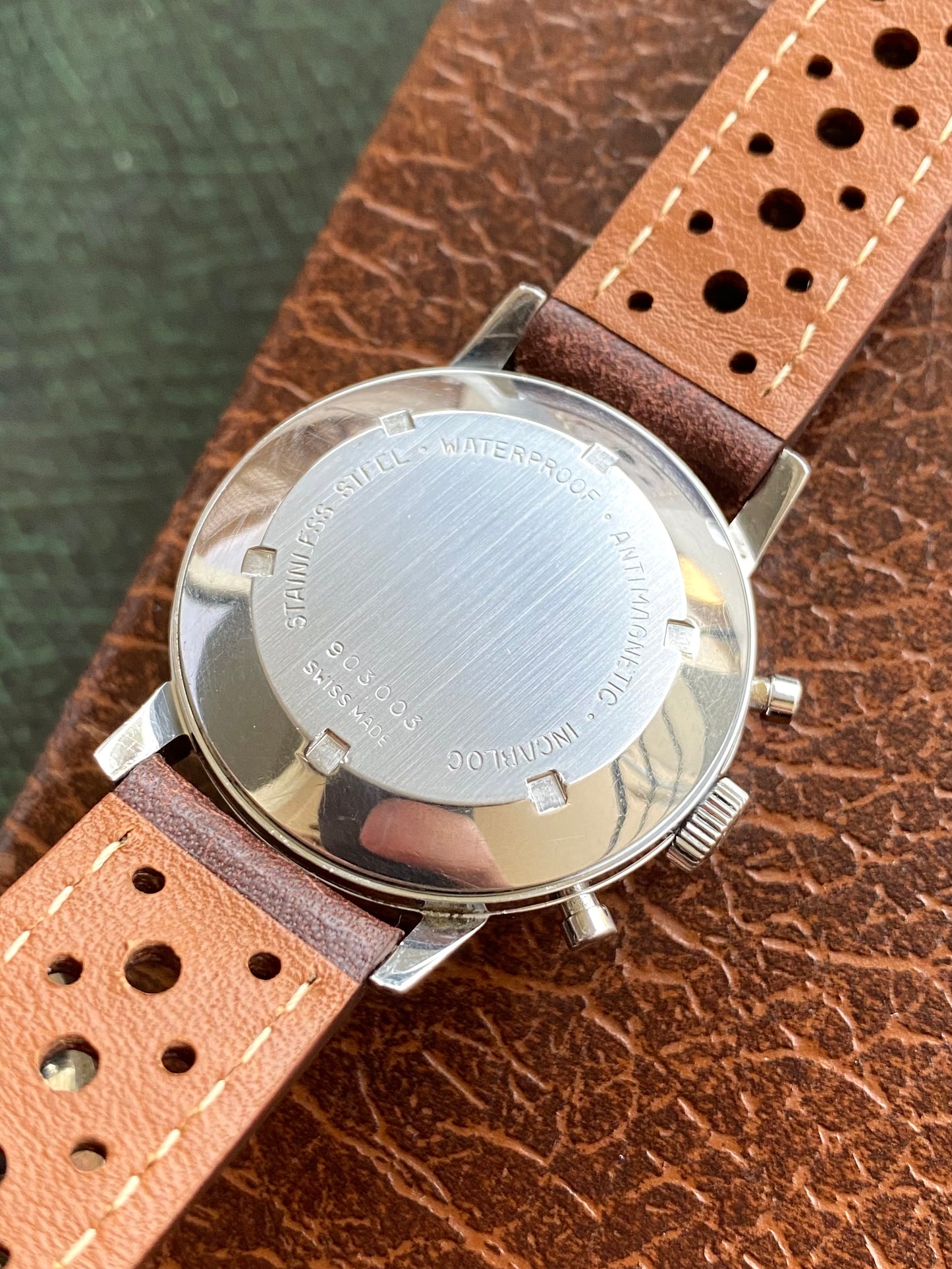 BWC Swiss Montre Vintage Chronographe en Acier - Landeron 248 - 1960