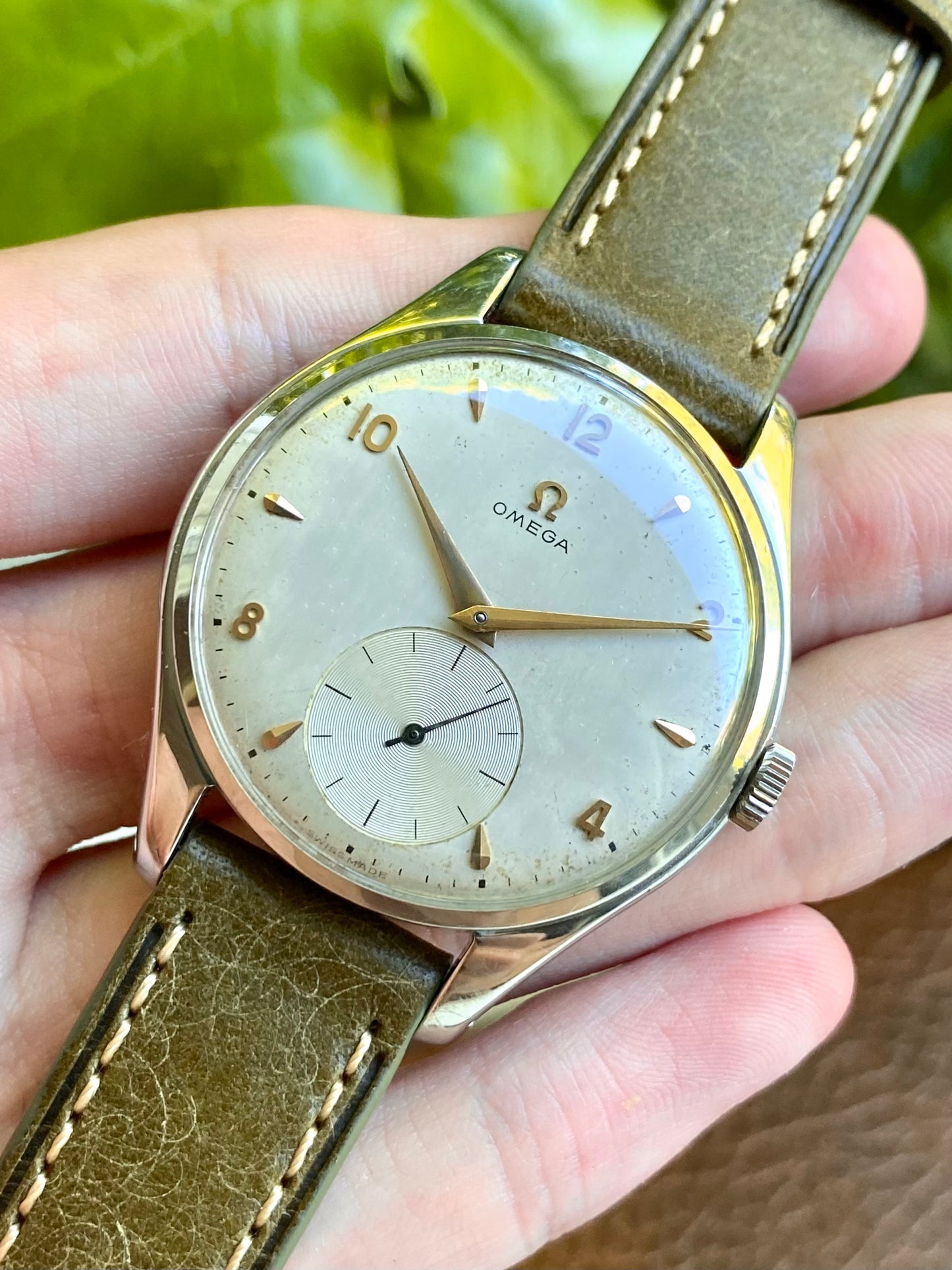 Omega Oversize 38,5mm Ref.2505-30 Montre Vintage Mécanique Cal.266 Jumbo 1955