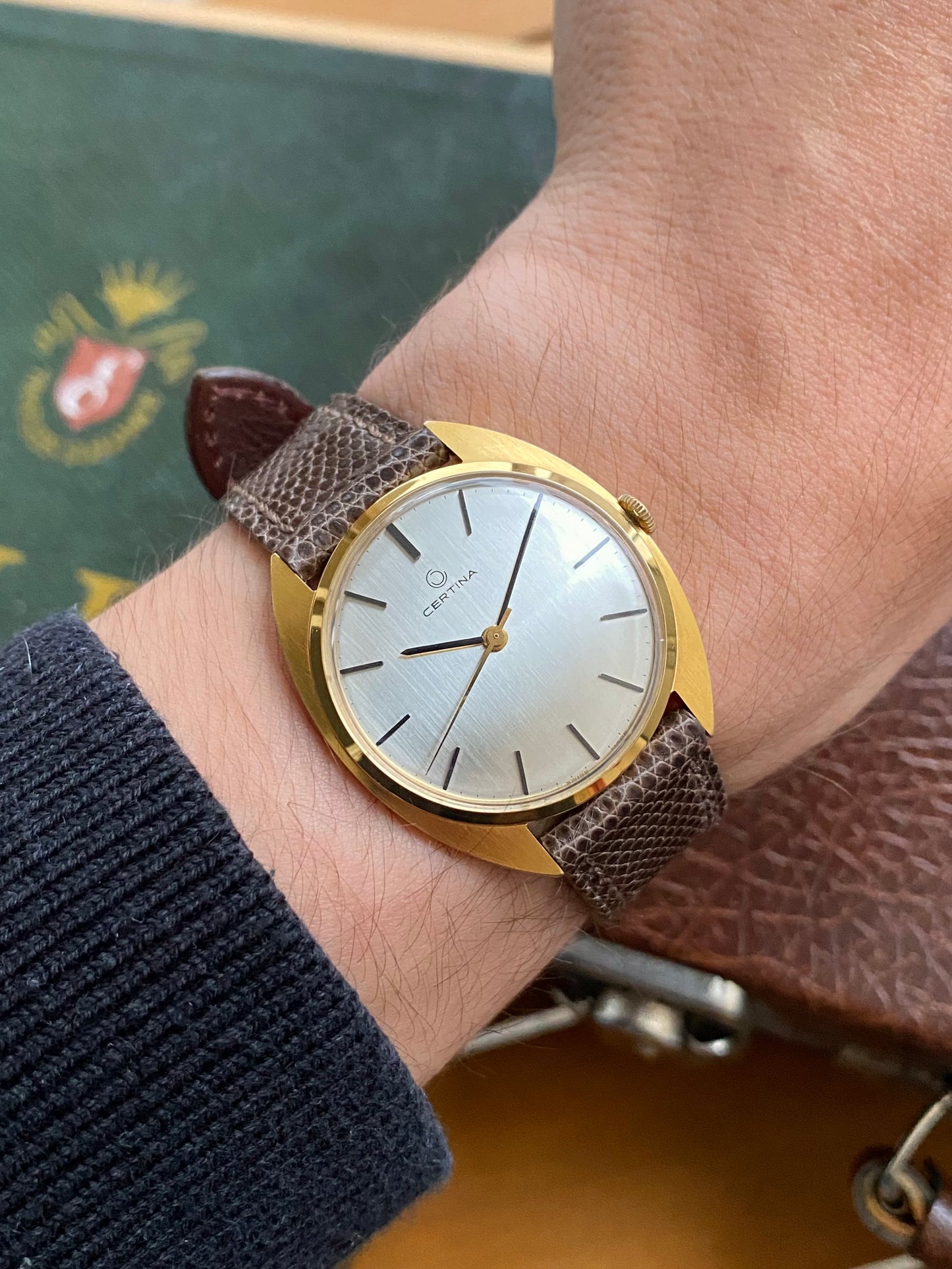 Certina NOS Neuve de Stock 23-36 Montre Vintage Mécanique Plaqué Or 1960