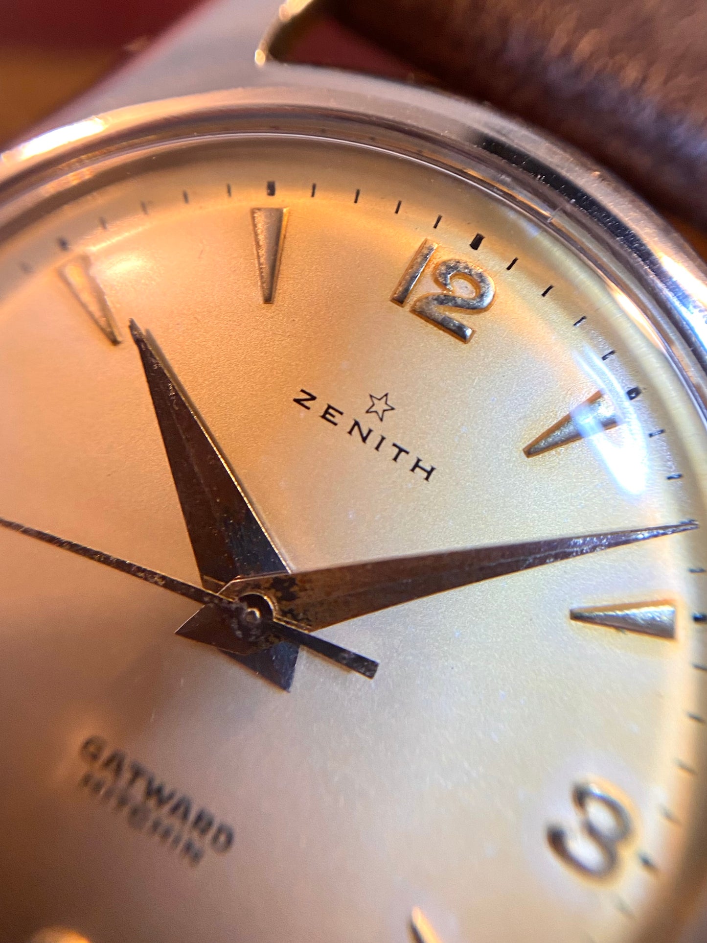 Zenith Pilot - Double Signature Gatward Hitchin - Cal. 120 Montre Vintage Mécanique 1950