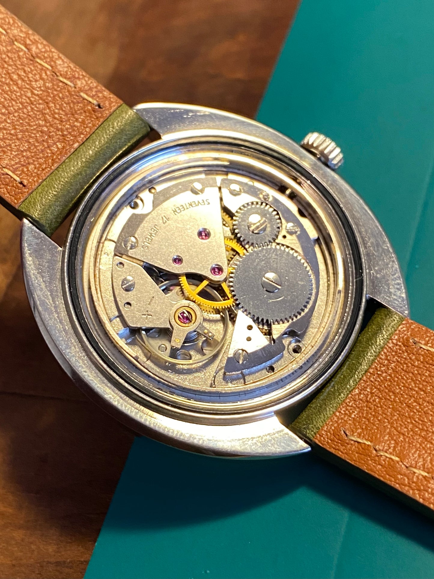 LIP Cadran Noir Montre Vintage Mécanique Cal.751 1960