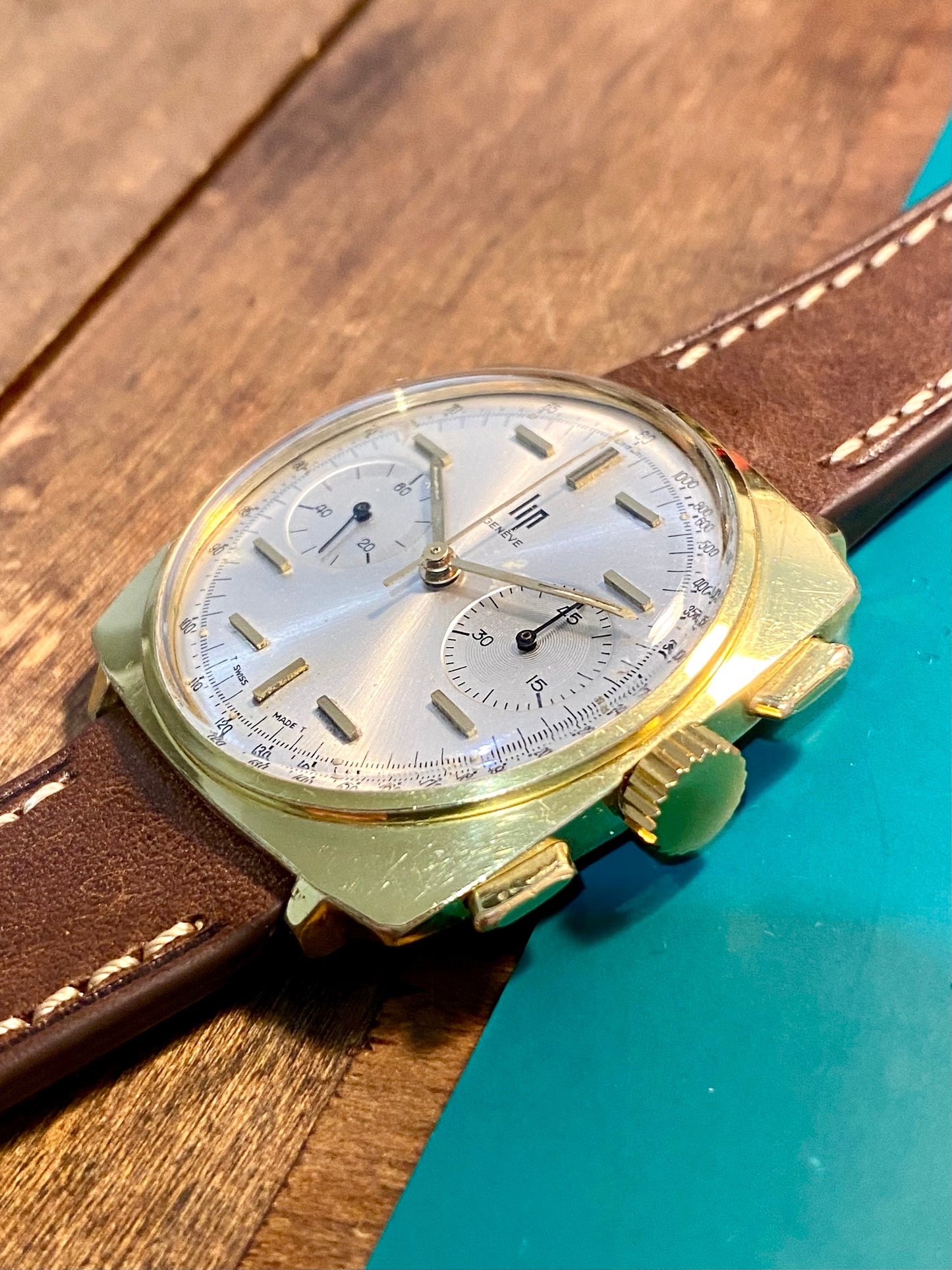 LIP Genève Chronograph RCH830 Montre Vintage Mécanique Swiss "Top Time" 1960