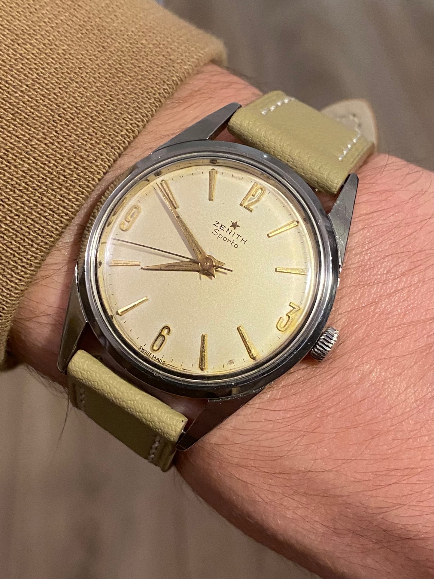 Zenith Sporto Montre Vintage Mécanique 1960 + Boîte