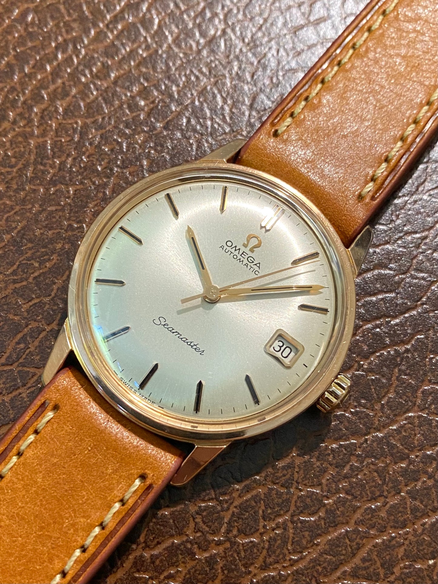 Omega Seamaster Automatic Plaqué Or Montre Vintage Mécanique Cal.562 Ref.186.002 - 1965