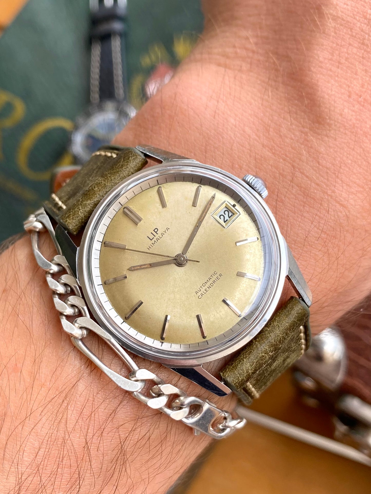 LIP Himalaya Automatic R153 - Montre Vintage France Mécanique Acier 1960