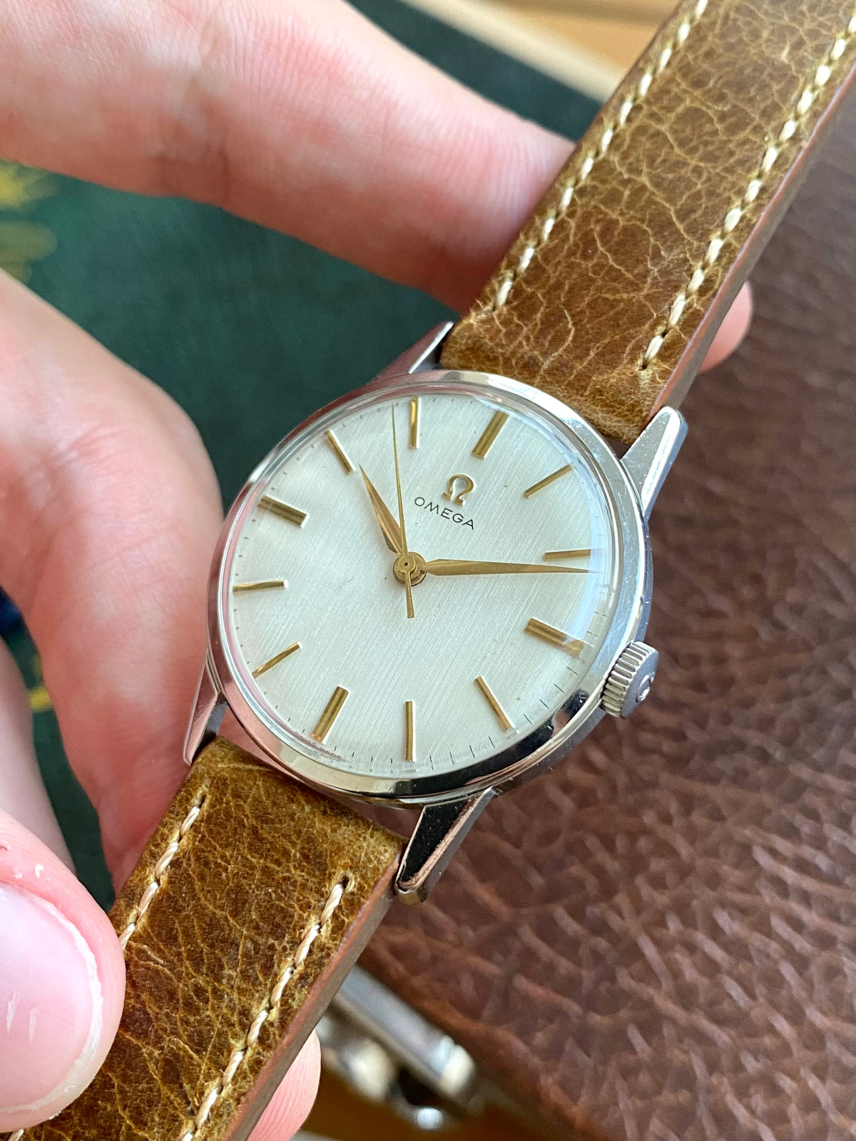 Omega Cal.285 - Montre Vintage Mécanique Ref.14714-1SC Acier - Cadran LIN 1960