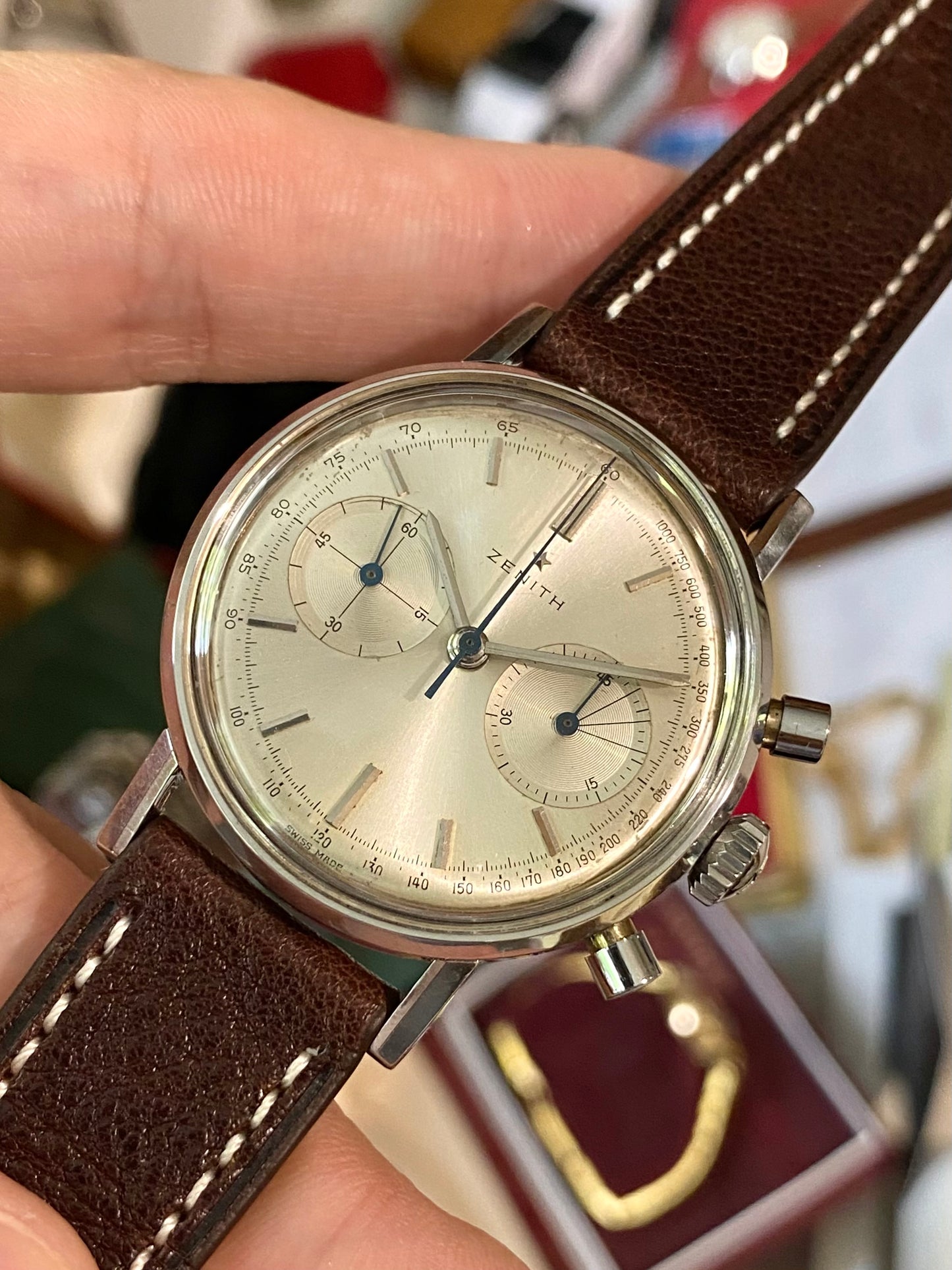 Zenith Sporto Chronographe Calibre 136D Montre Vintage Mécanique - 1964