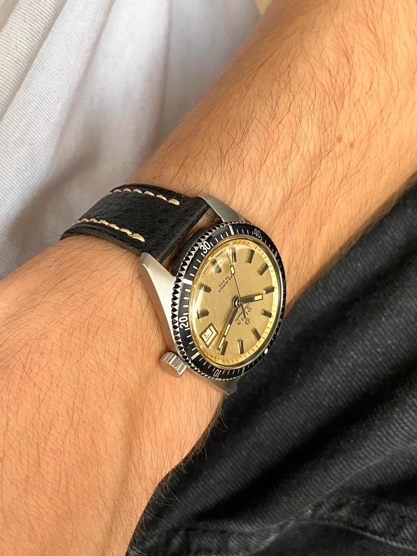 Olma Automatic TS200 Montre Vintage Mécanique Plongée Diver AS1902/03 - 1960