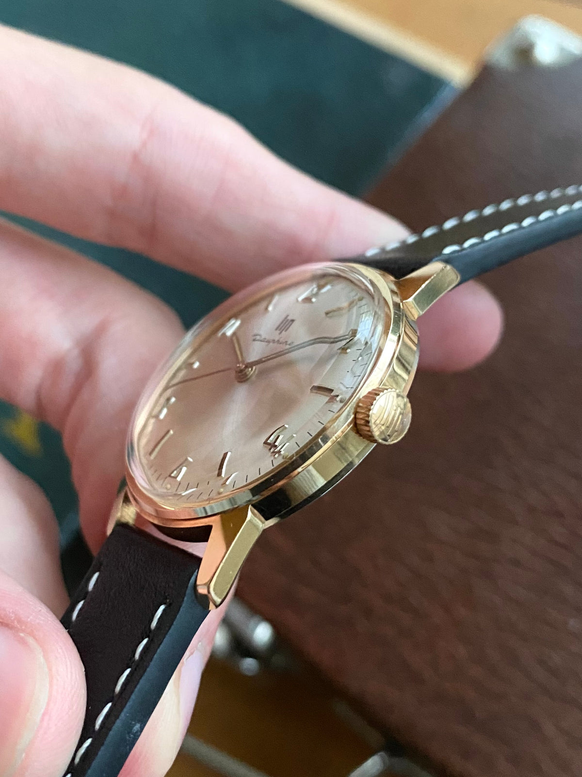 LIP Dauphine France - Montre Vintage Mécanique Plaqué Or RSC553 - 1960