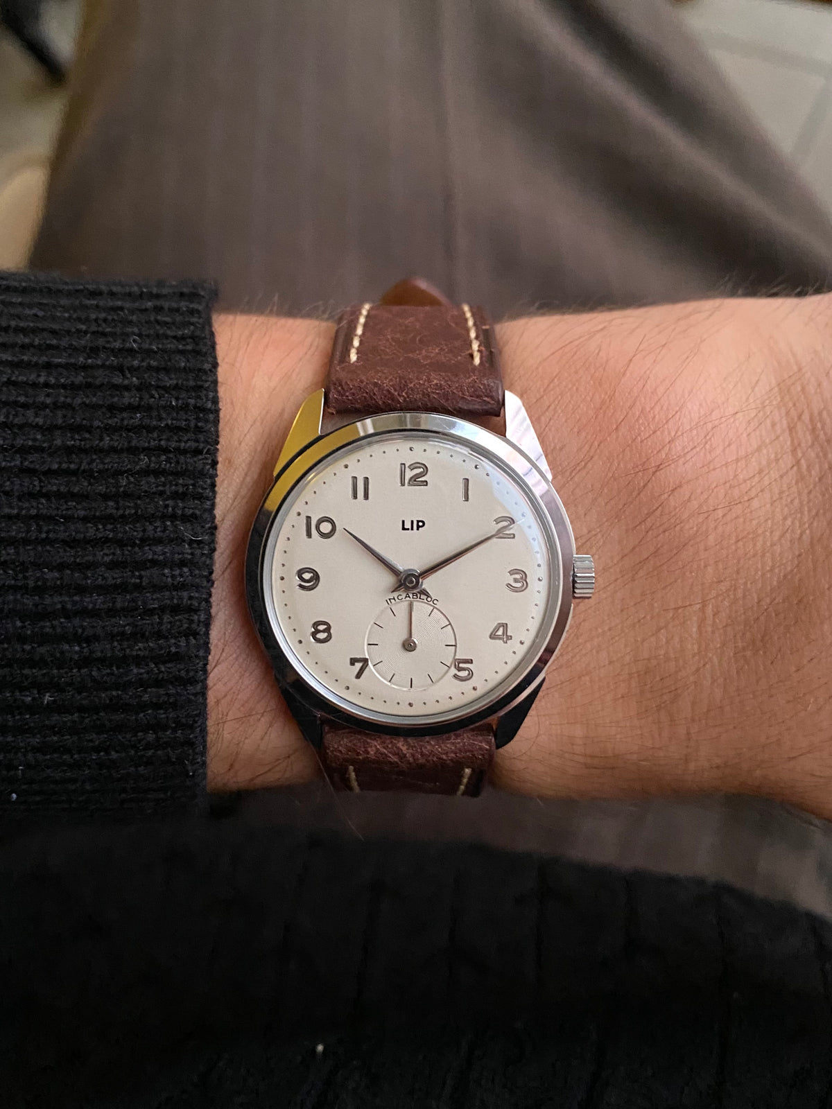 LIP France R25 Neuve de Stock NOS - Montre Vintage Mécanique 1960 + Bracelet