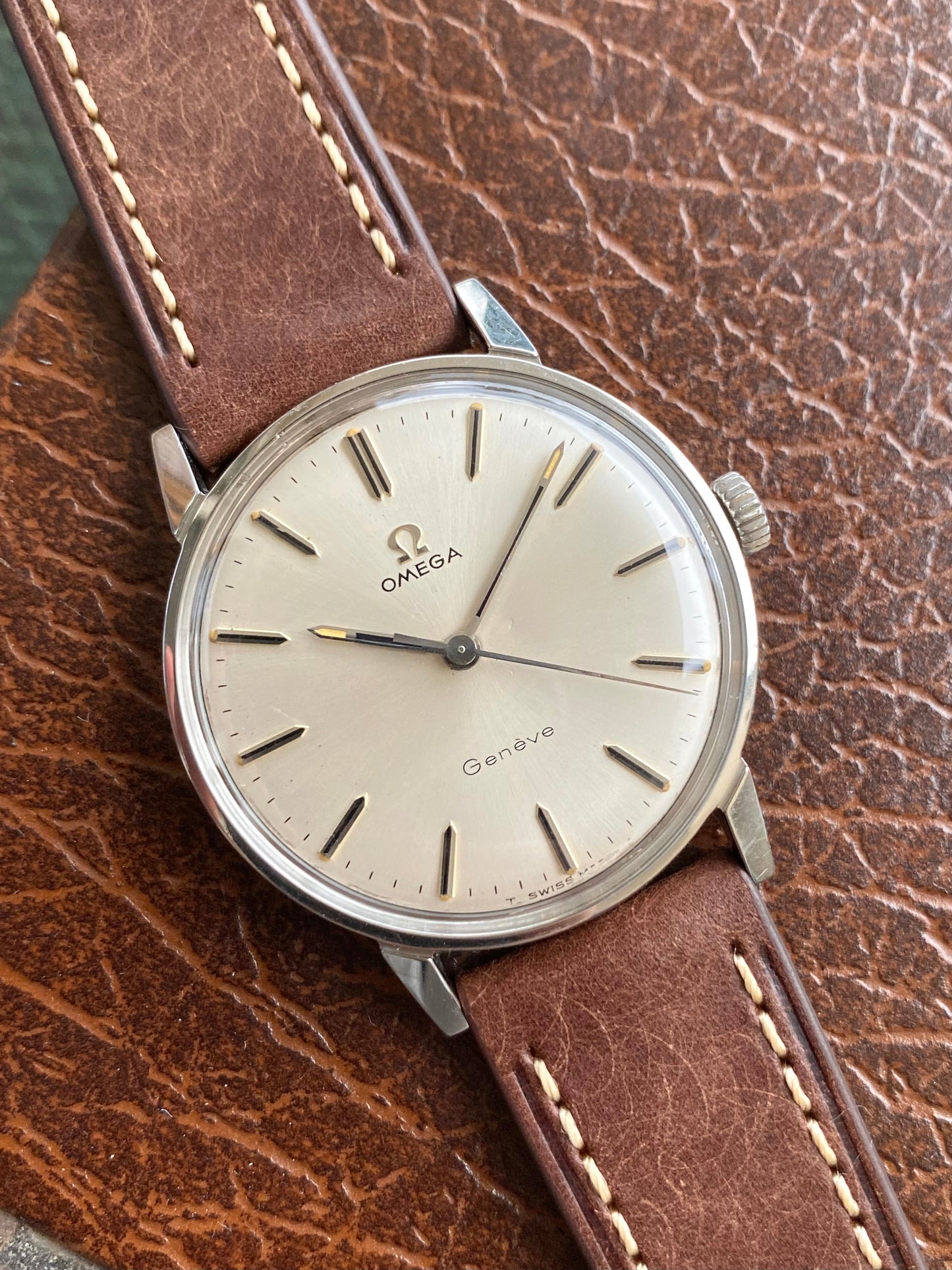 Omega Genève Transition Seamaster - Ref. 135.00011 Montre Vintage Mécanique Cal.601 Acier - 1967