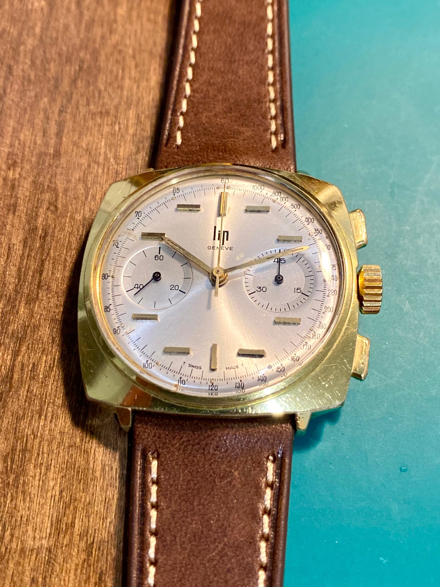 LIP Genève Chronograph RCH830 Montre Vintage Mécanique Swiss "Top Time" 1960