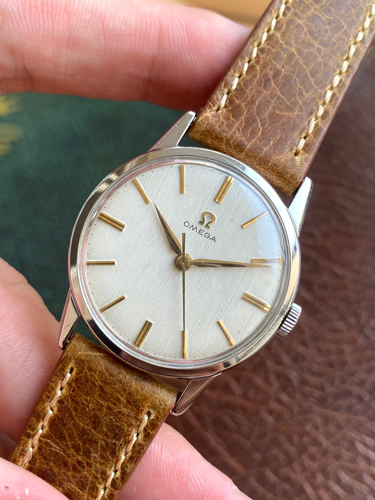 Omega Cal.285 - Montre Vintage Mécanique Ref.14714-1SC Acier - Cadran LIN 1960